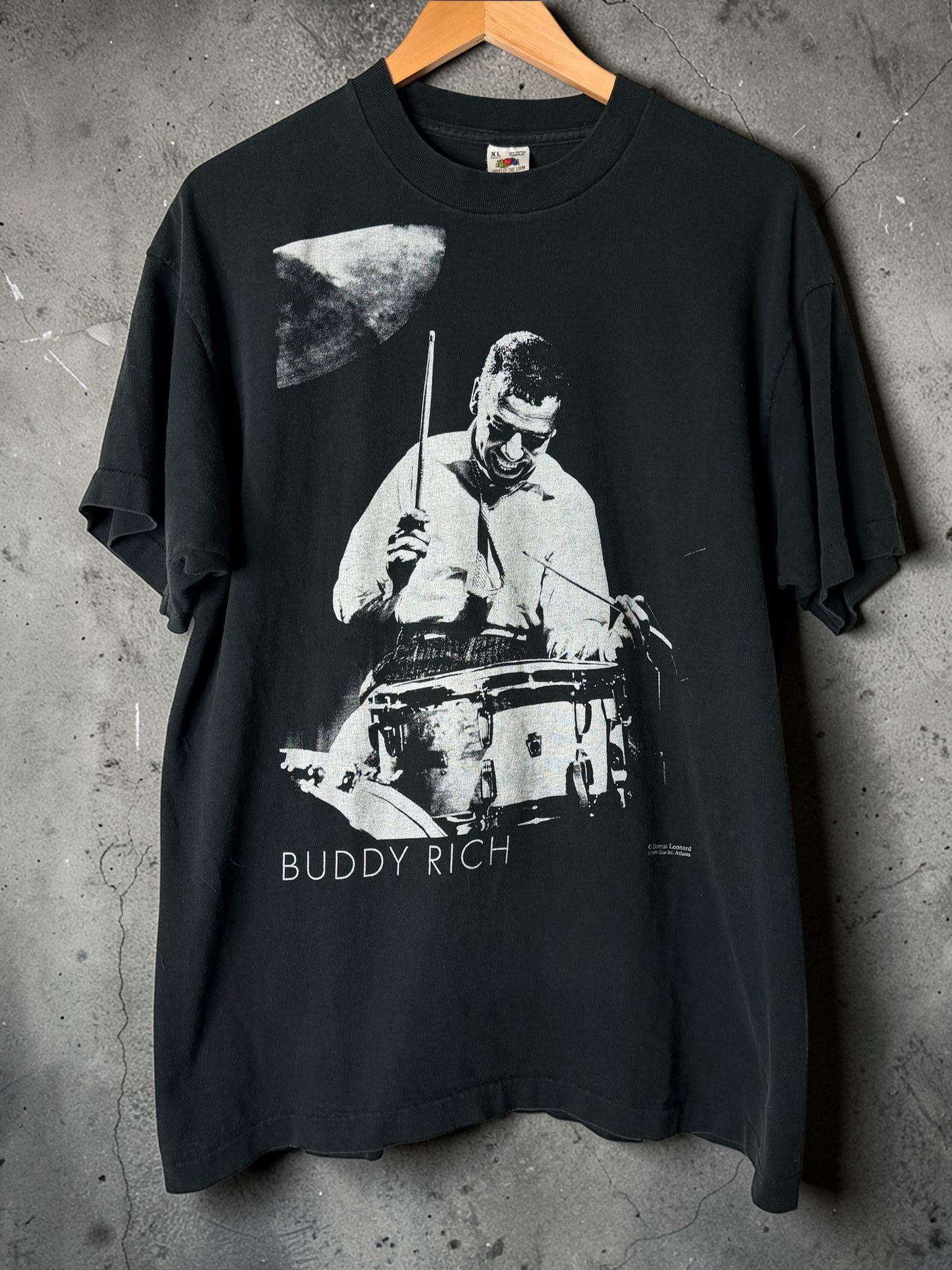 Vintage Buddy Rich Jazz Drummer T-Shirt XL