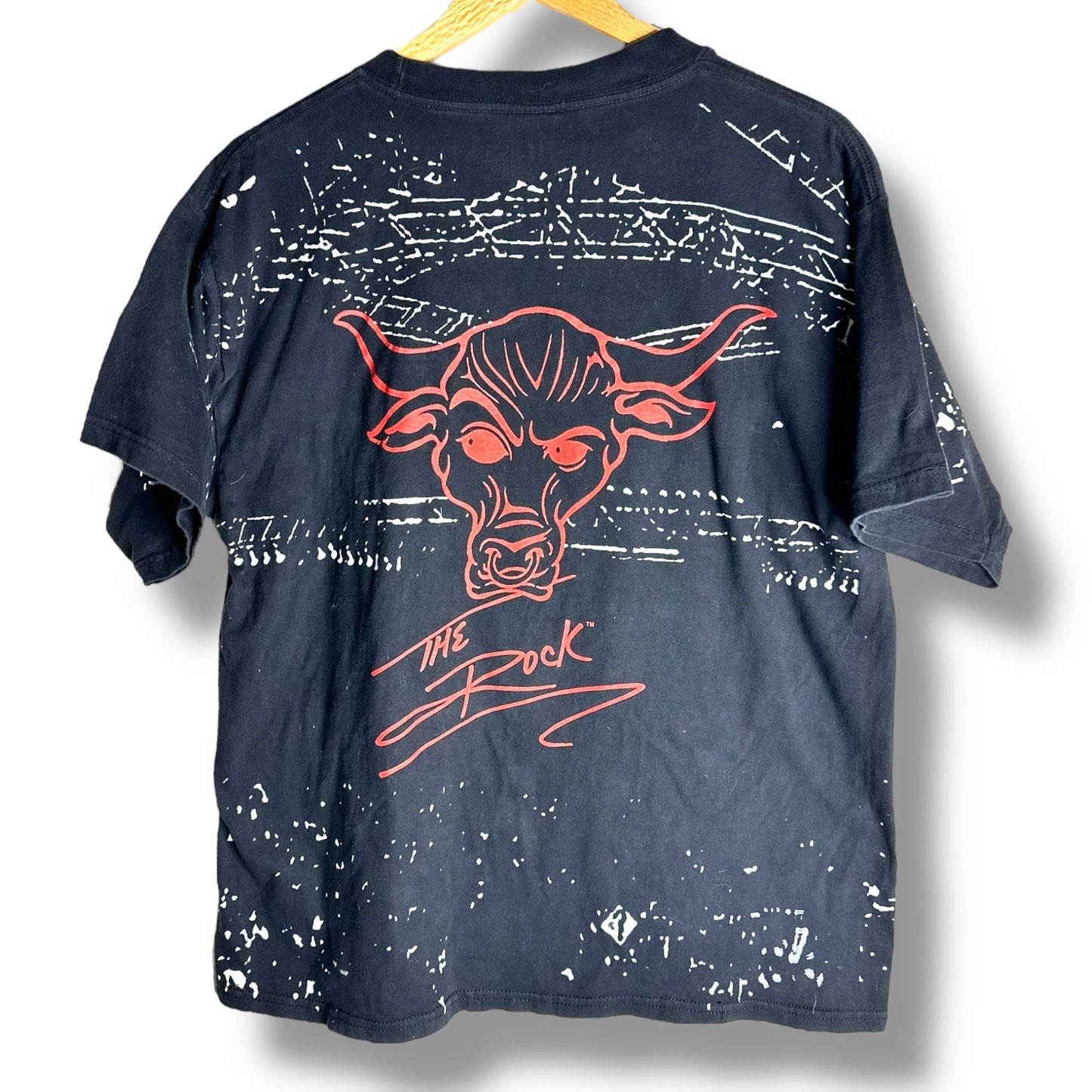 Vintage 1999 The Rock WWF T-Shirt L