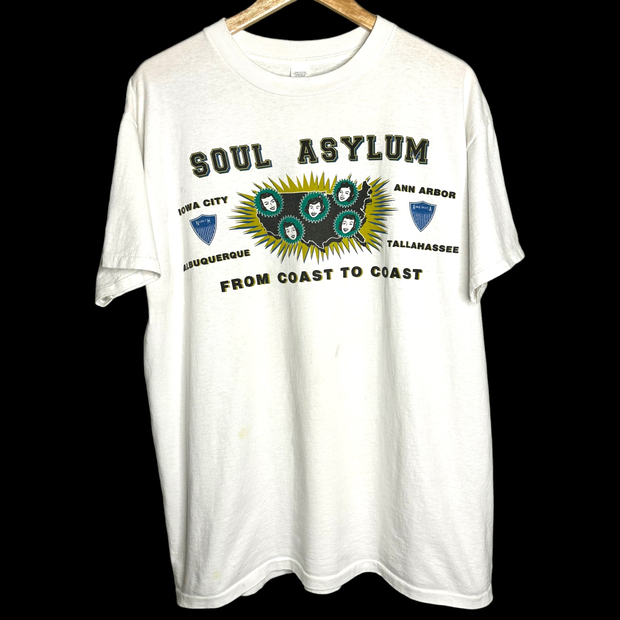 Vintage 90's Soul Asylum Coast to Coast T-Shirt XL – Brass Monkey