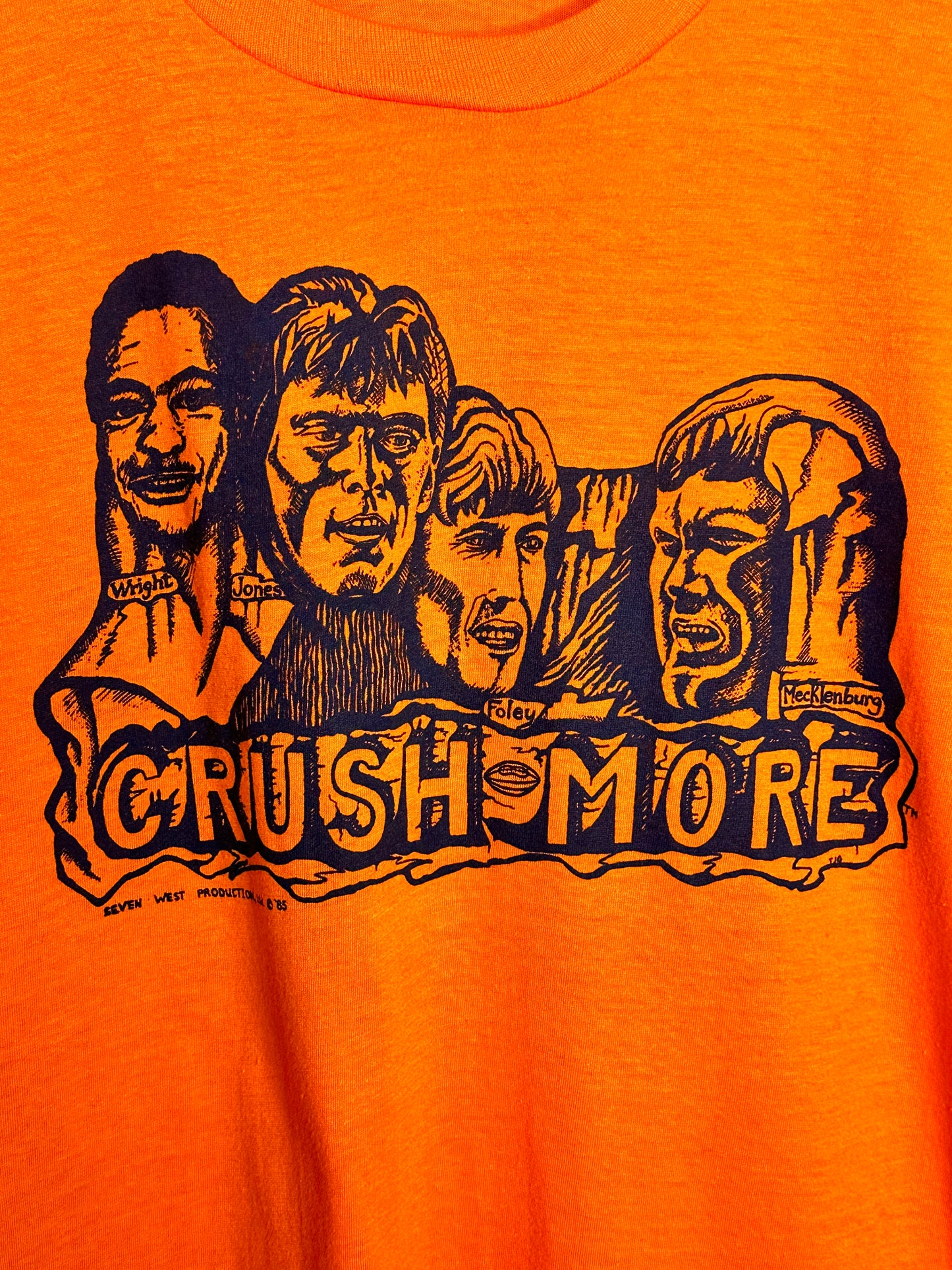 Vintage 1986 Denver Broncos Defense - CRUSHMORE L