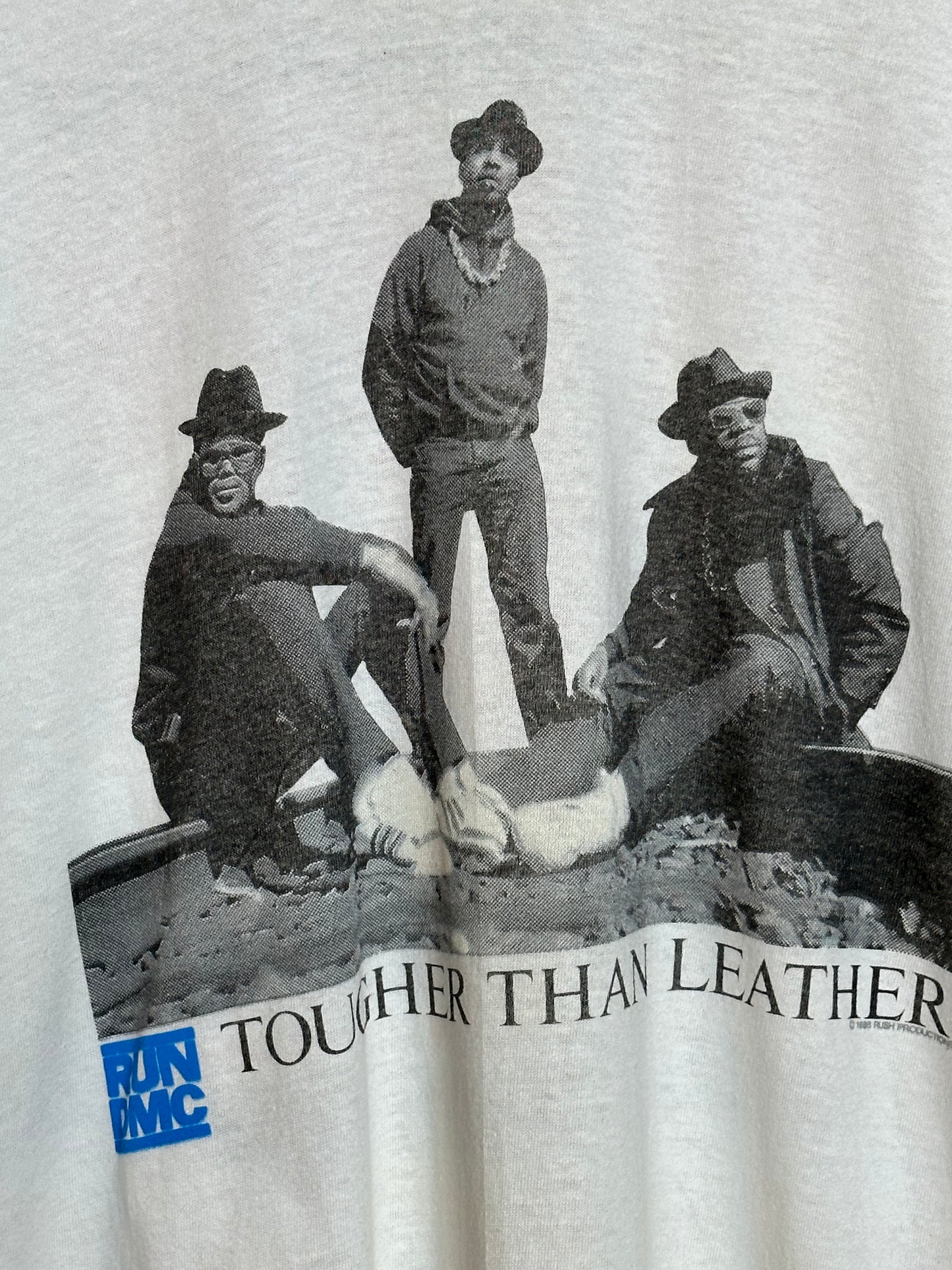 Vintage 1988 RUN-DMC Tougher Than Leather XL Rare Australia Variant