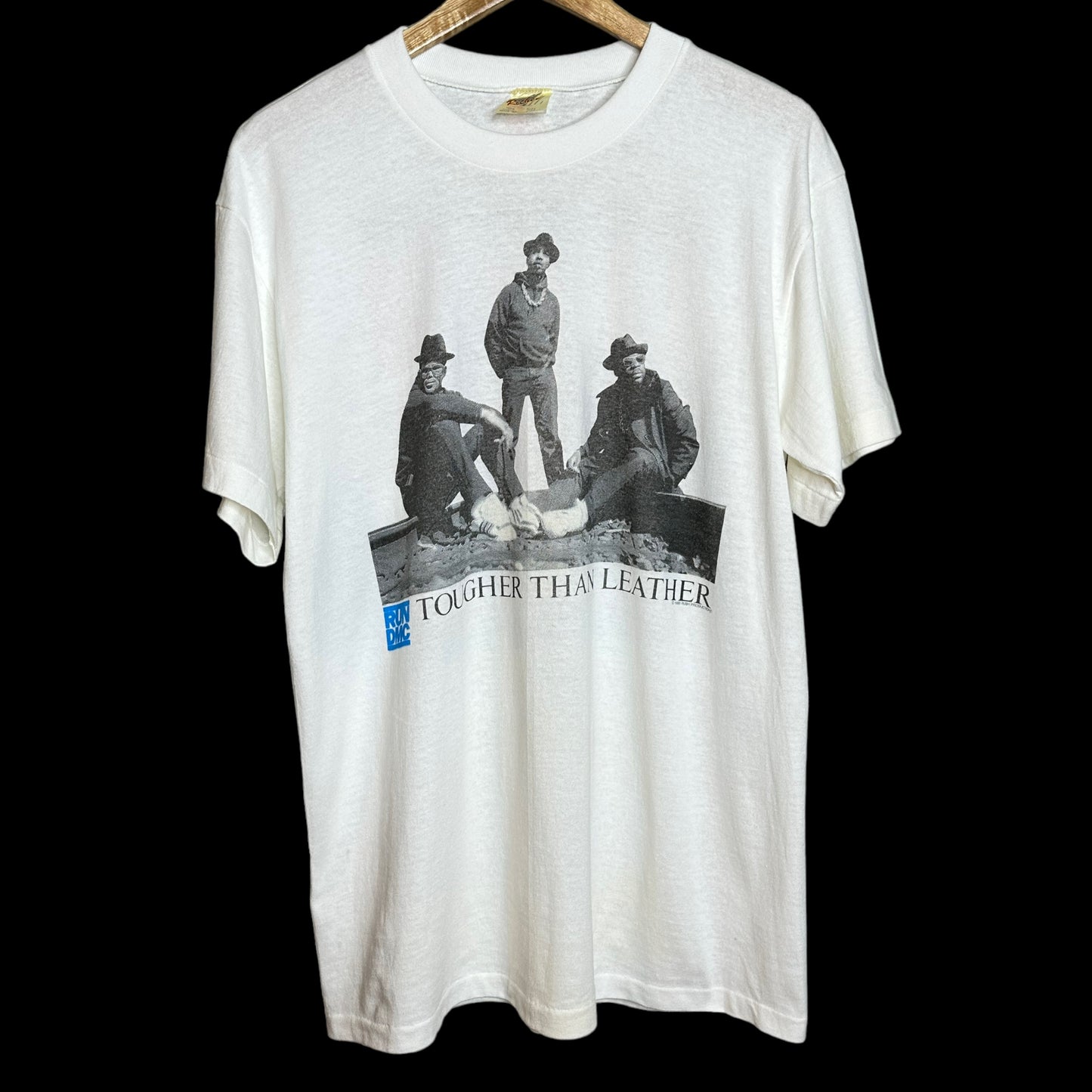 Vintage 1988 RUN-DMC Tougher Than Leather XL Rare Australia Variant