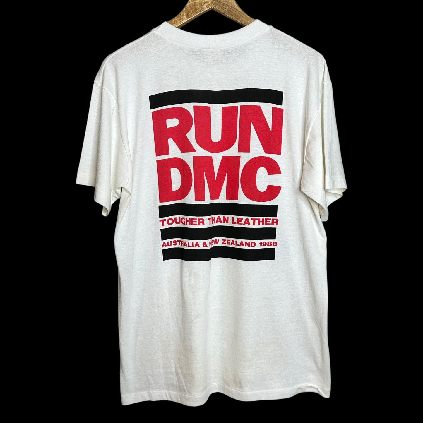 Vintage 1988 RUN-DMC Tougher Than Leather XL Rare Australia Variant