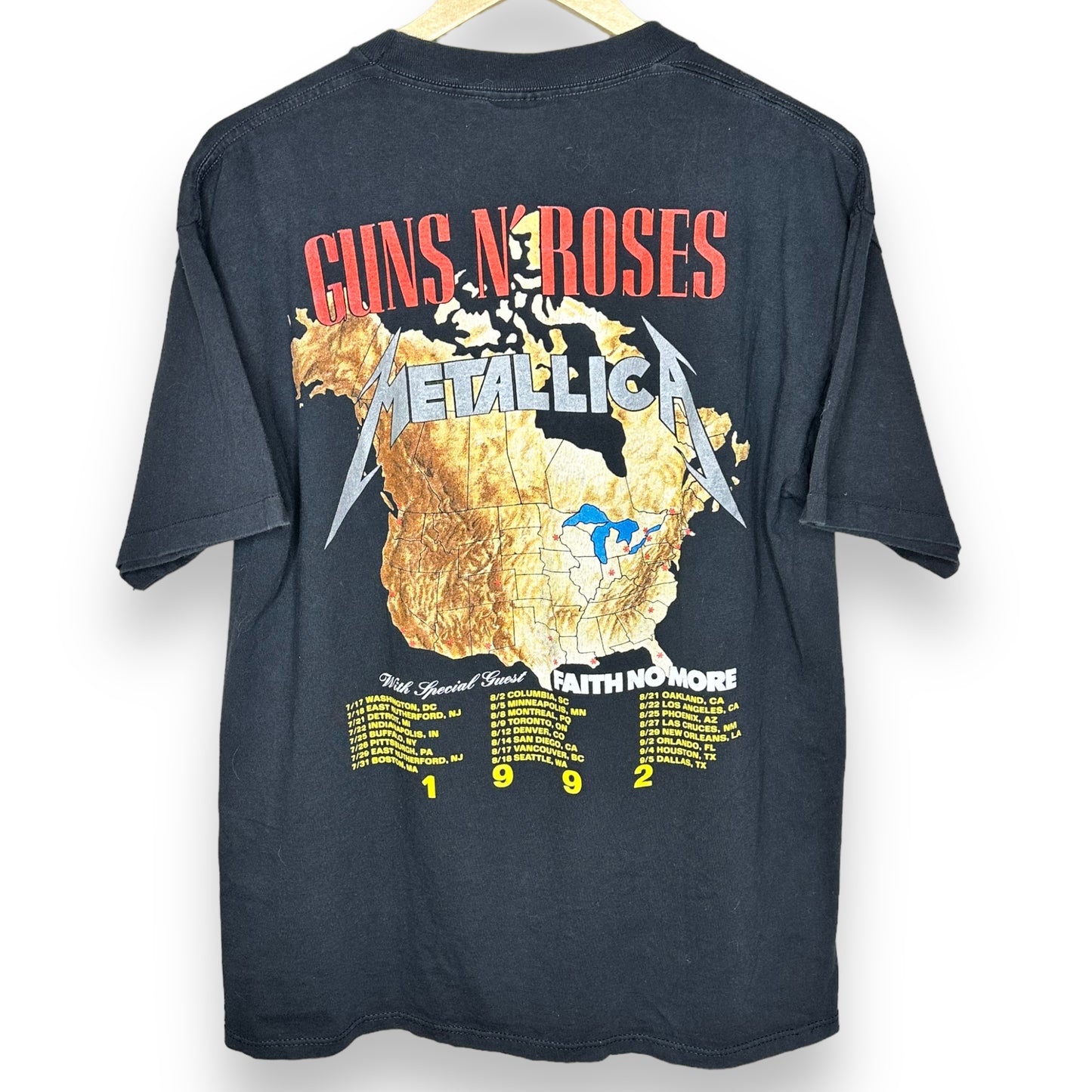 Vintage 1992 Metallica / Guns N’ Roses Tour T-Shirt L