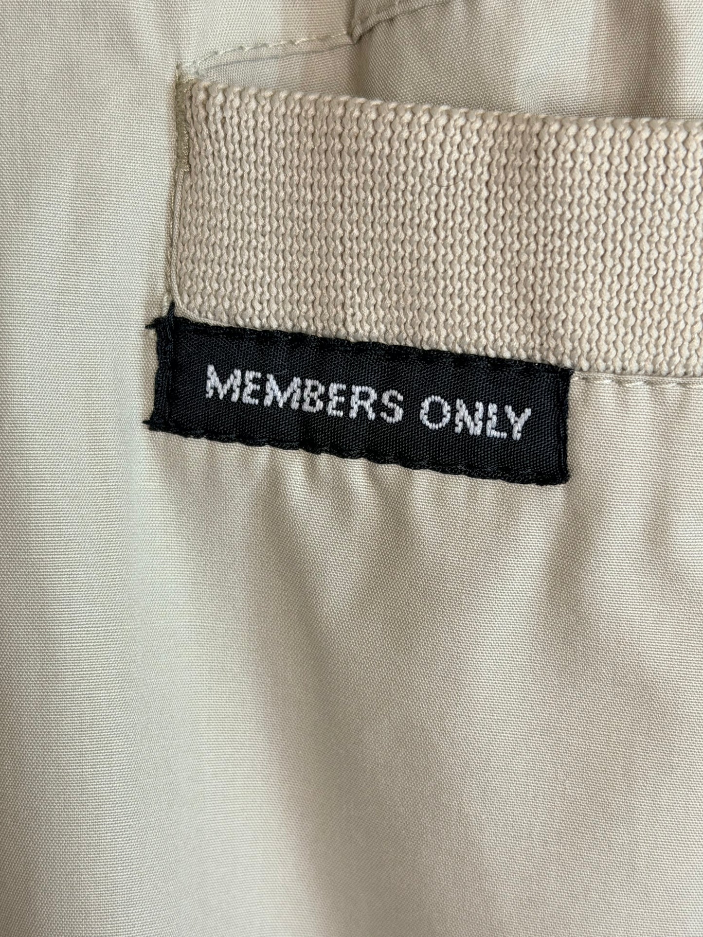 Vintage 80’s Members Only Beige Jacket 1X
