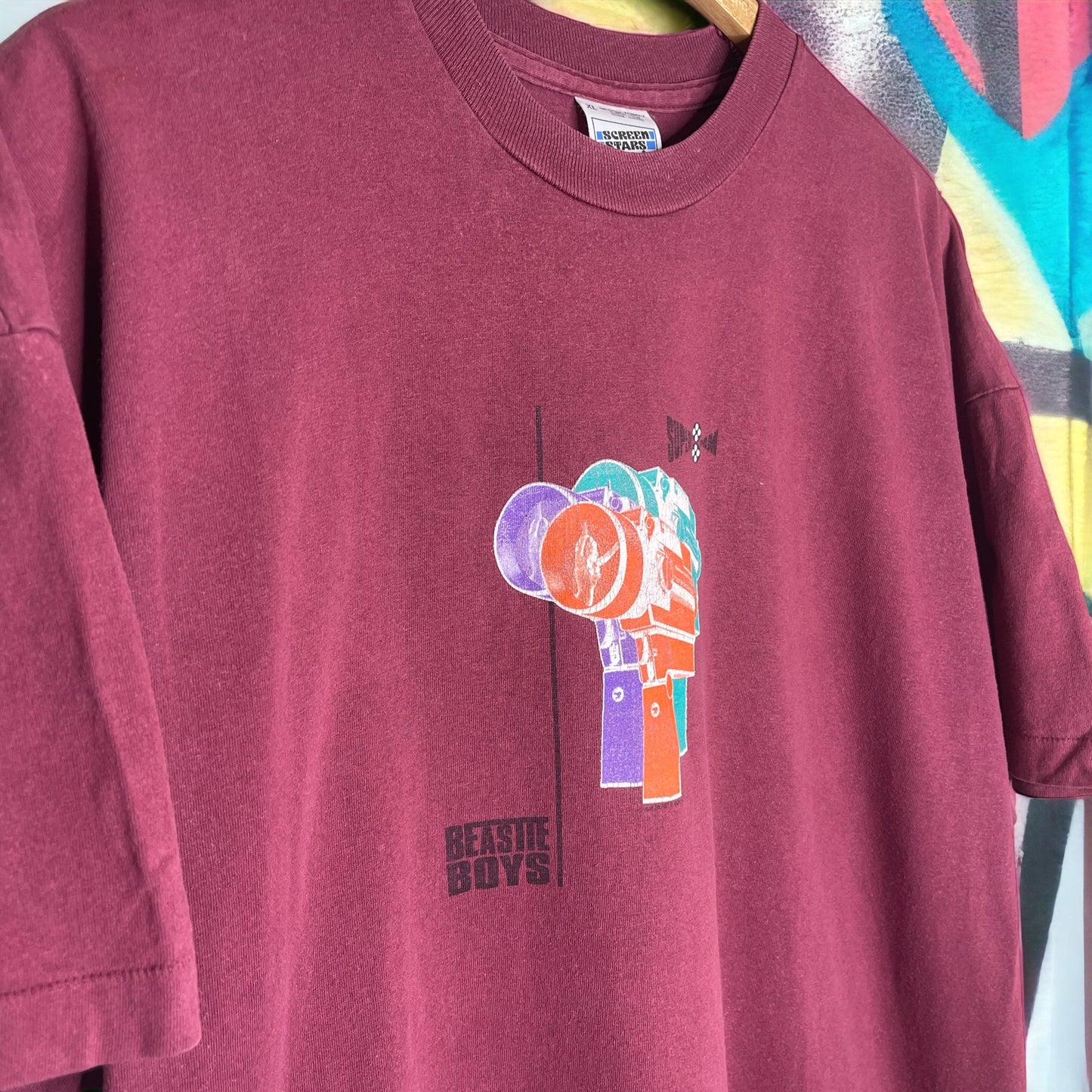 Vintage 1995 Beastie Boys Super8MM Video Camera t-shirt XL