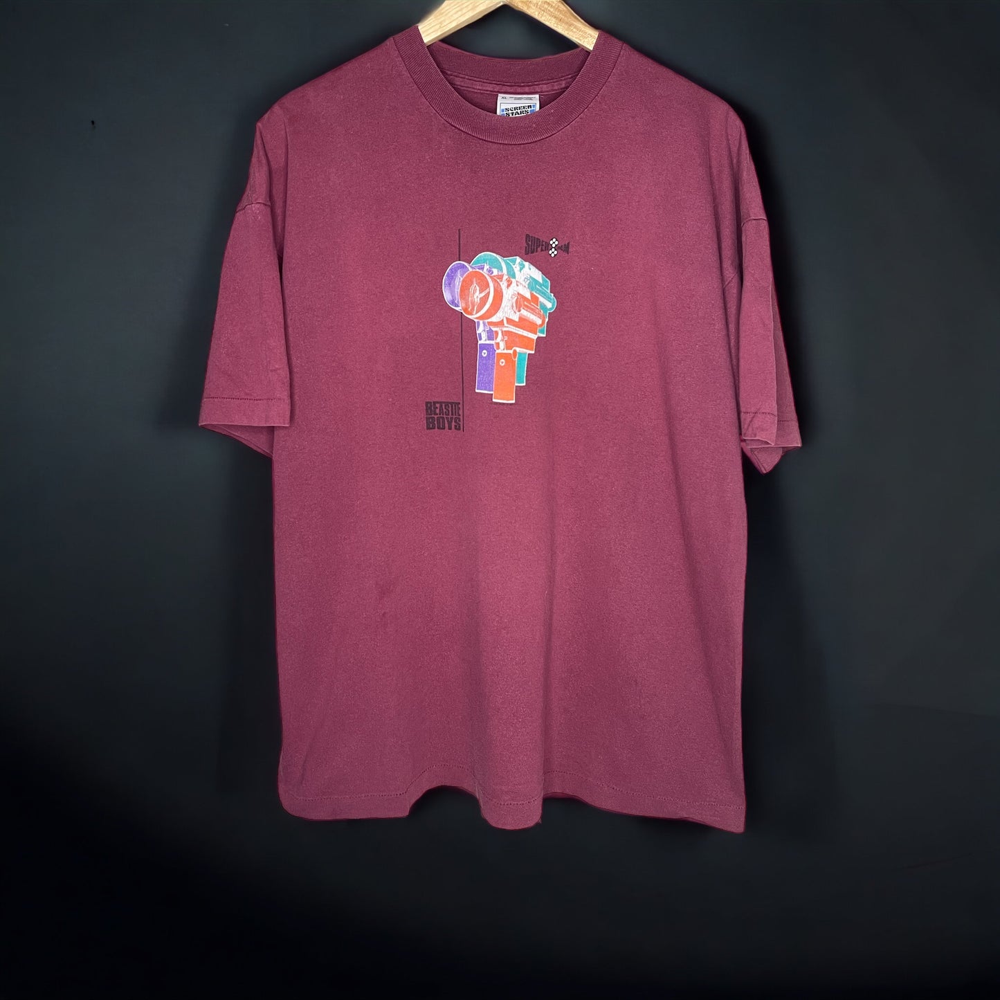 Vintage 1995 Beastie Boys Super8MM Video Camera t-shirt XL