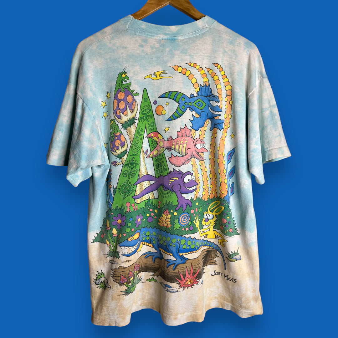 Vintage 1992 Joey Mars Art AOP t shirt L