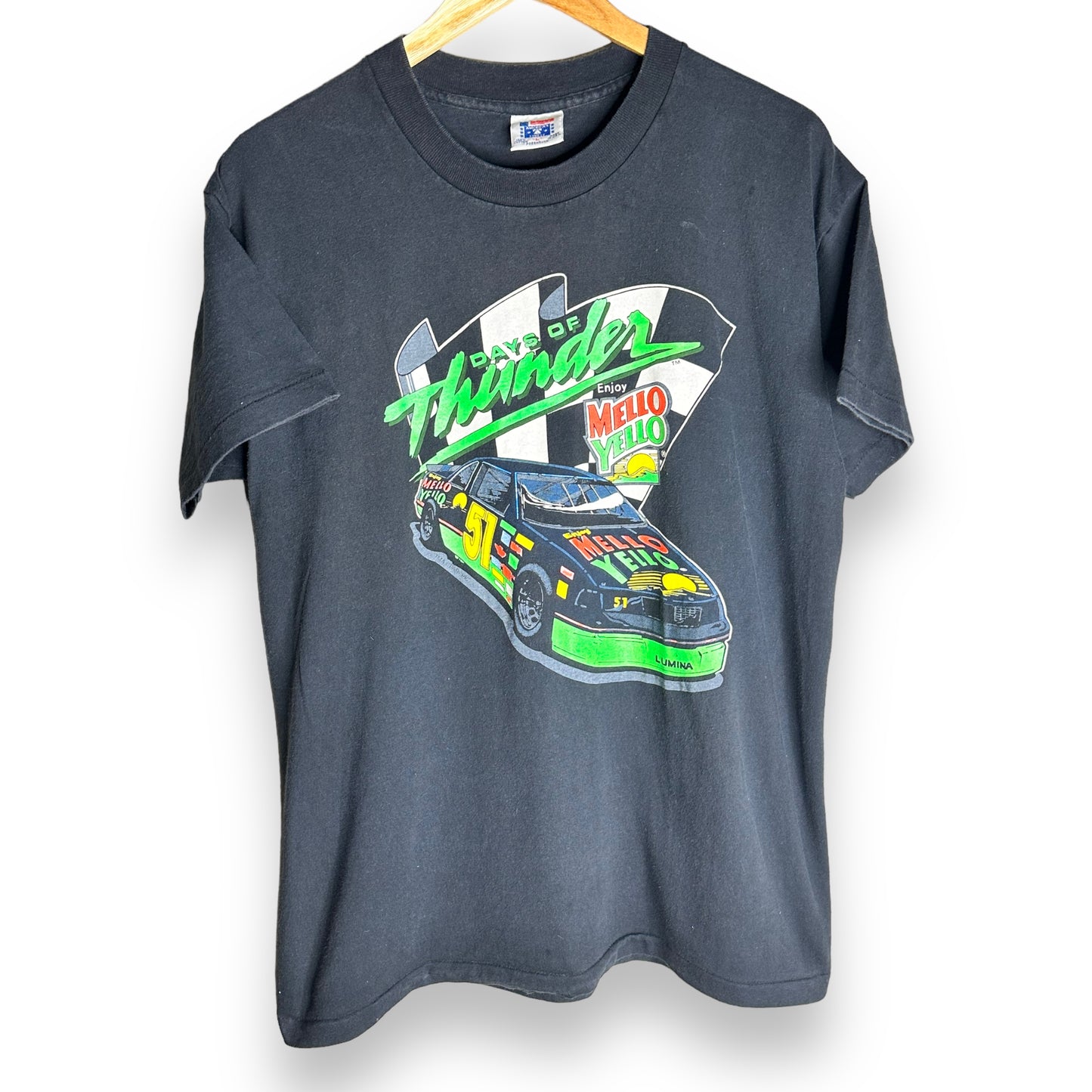 Vintage 1990 DAYS OF THUNDER Mello Yello T-Shirt L