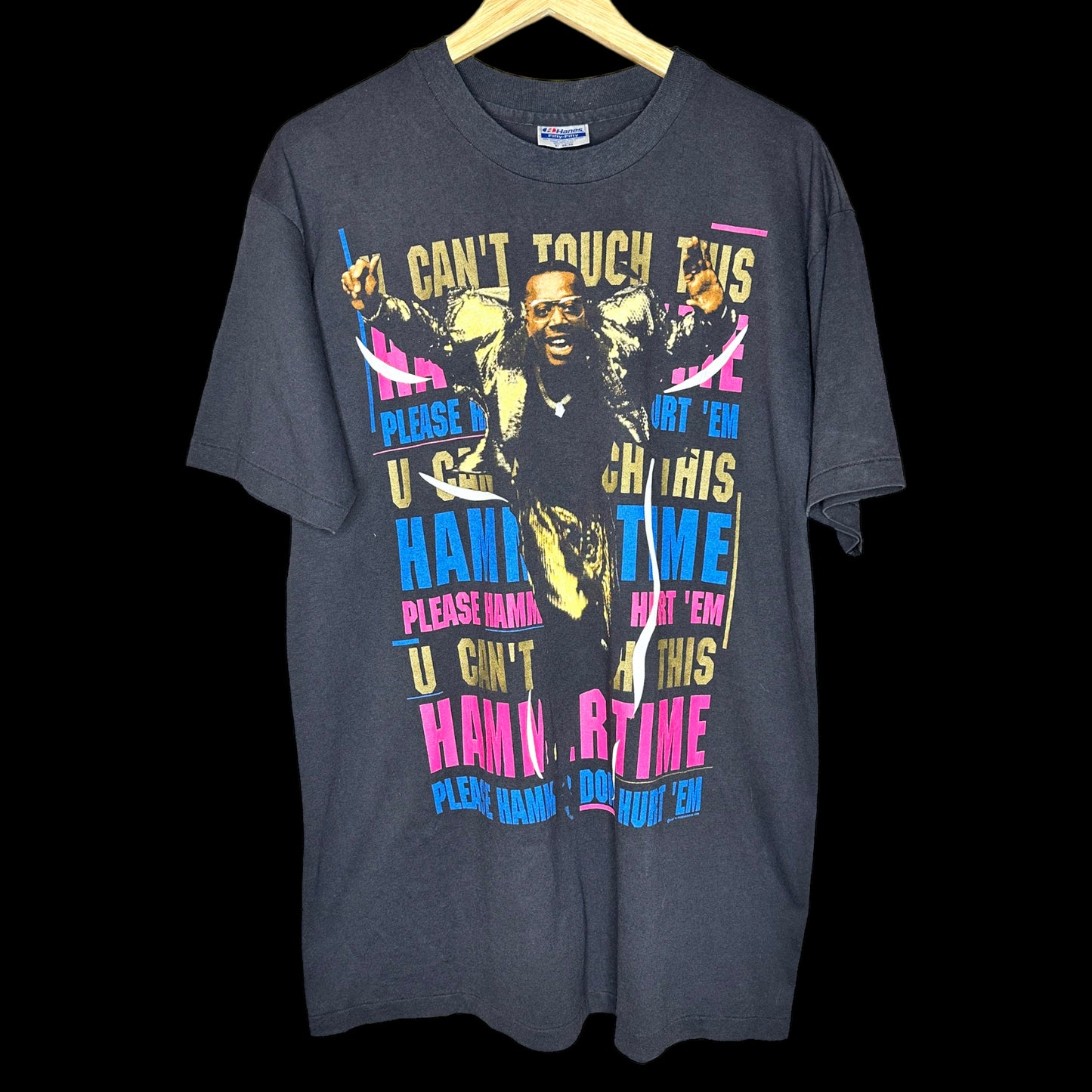 Vintage 1990 MC HAMMER Hammer Time t-shirt XL