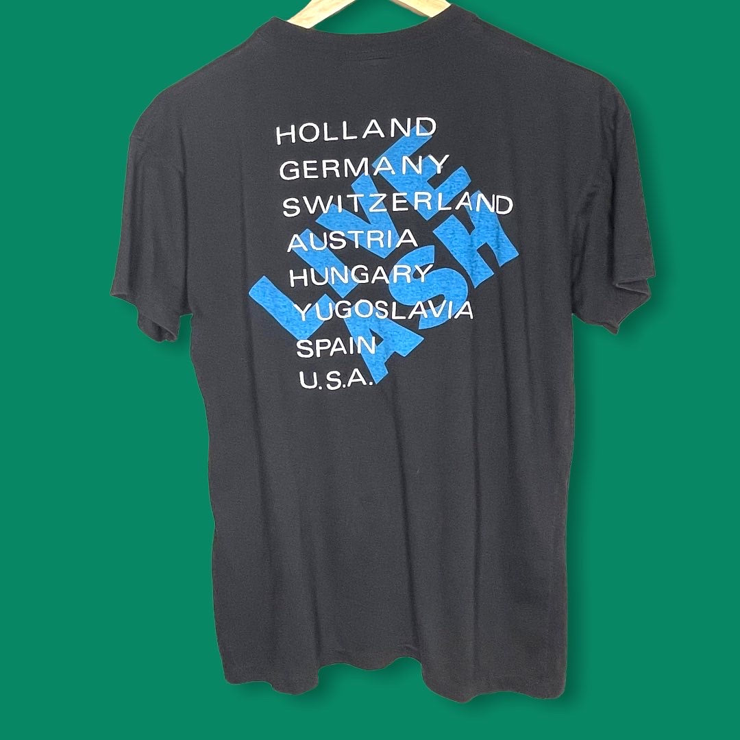 Vintage 1987 Wishbone Ash Live Dates World Tour 87 Band Tee