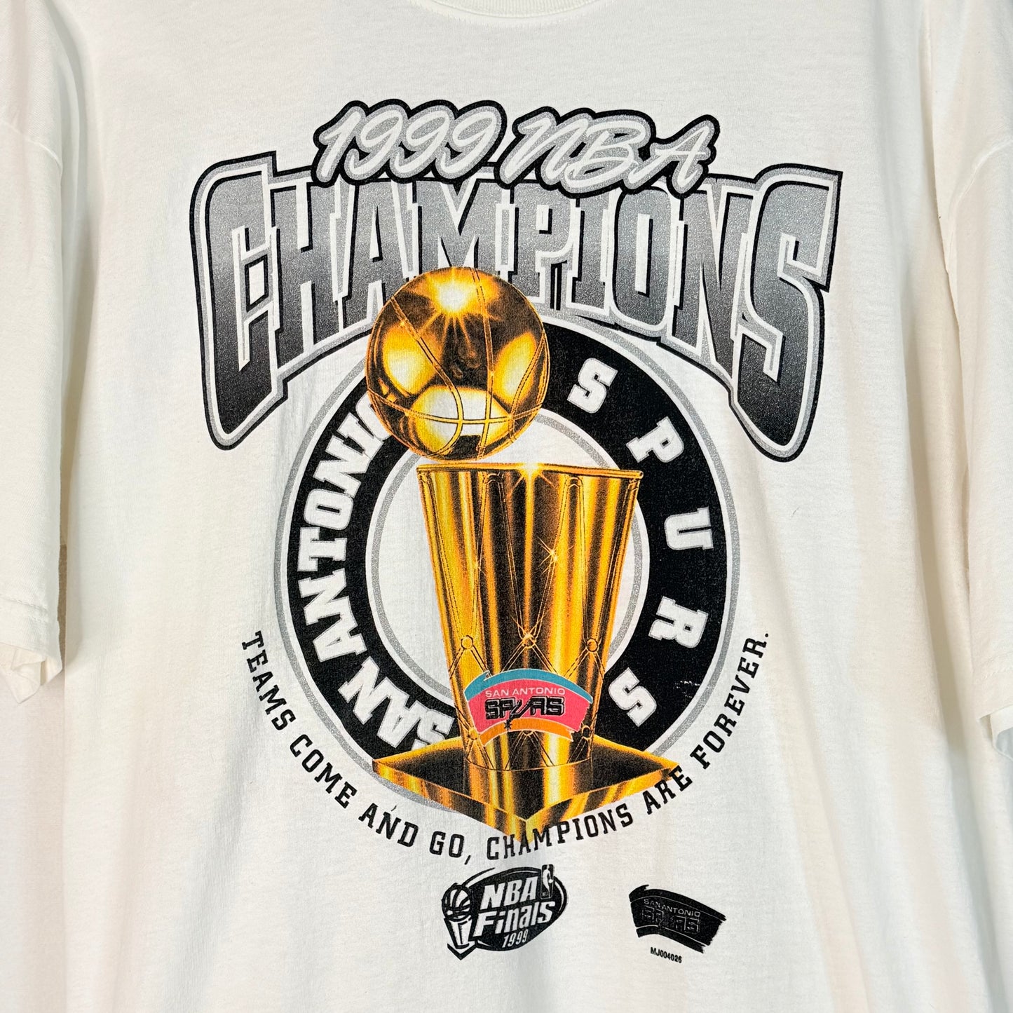 Vintage 1999 San Antonio Spurs NBA Champions T-Shirt XL