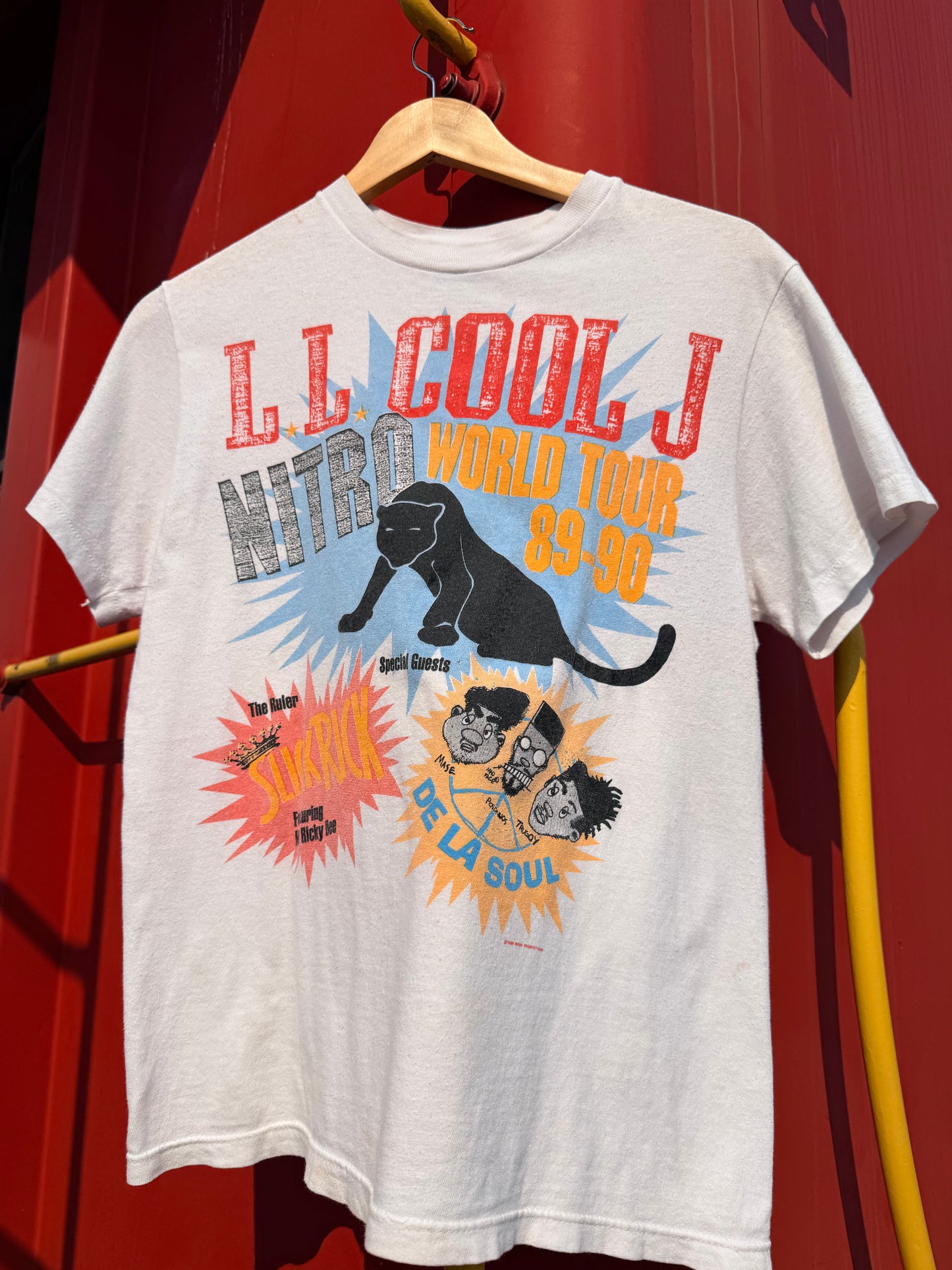 Vintage 1989 LL Cool J Nitro Tour w/ Slick Rick & De La Soul T-Shirt M