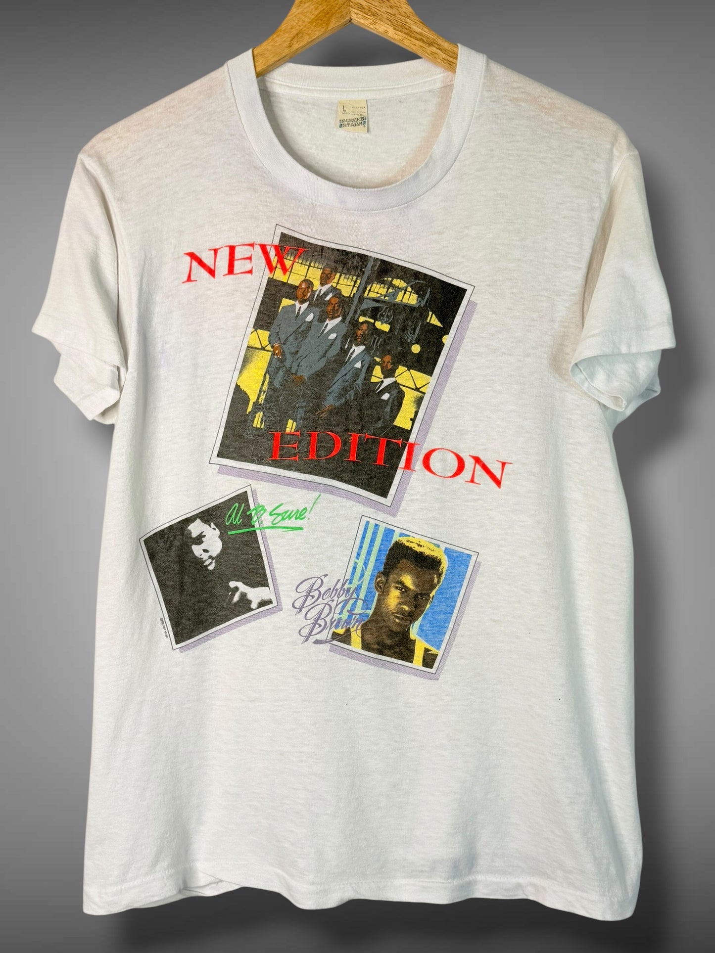 Vintage 1988 New Edition Heart Break Tour T-Shirt L