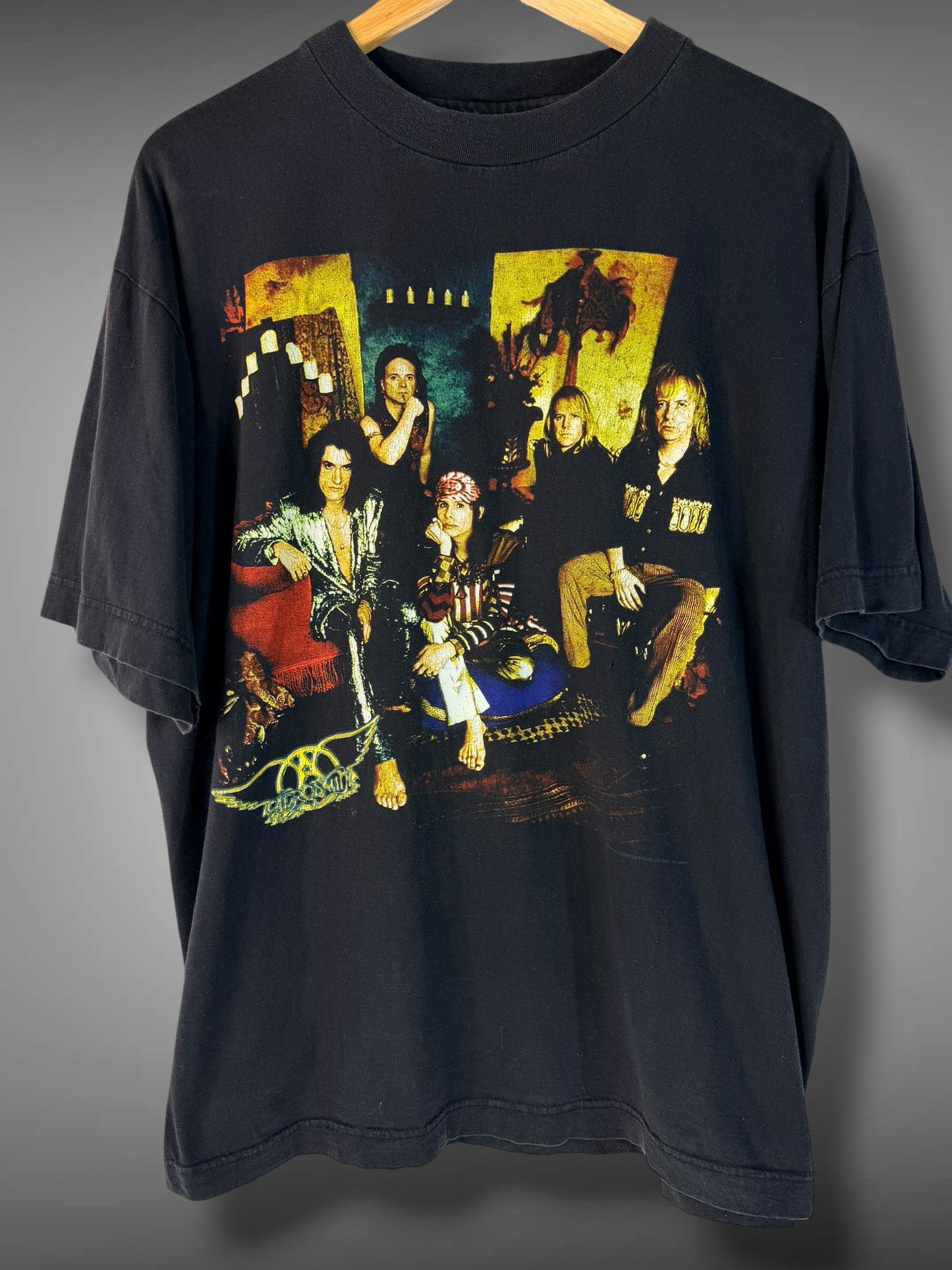 Vintage 1997 Aerosmith Nine Lives European Tour T-Shirt XL