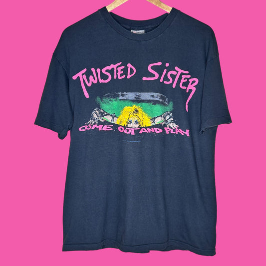 Vintage 1986 Twisted Sister Come Out and Play T-Shirt L