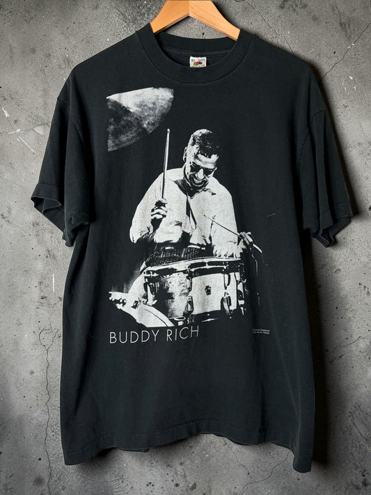 Vintage Buddy Rich Jazz Drummer T-Shirt XL