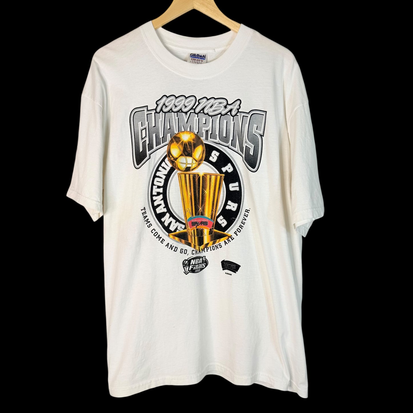 Vintage 1999 San Antonio Spurs NBA Champions T-Shirt XL