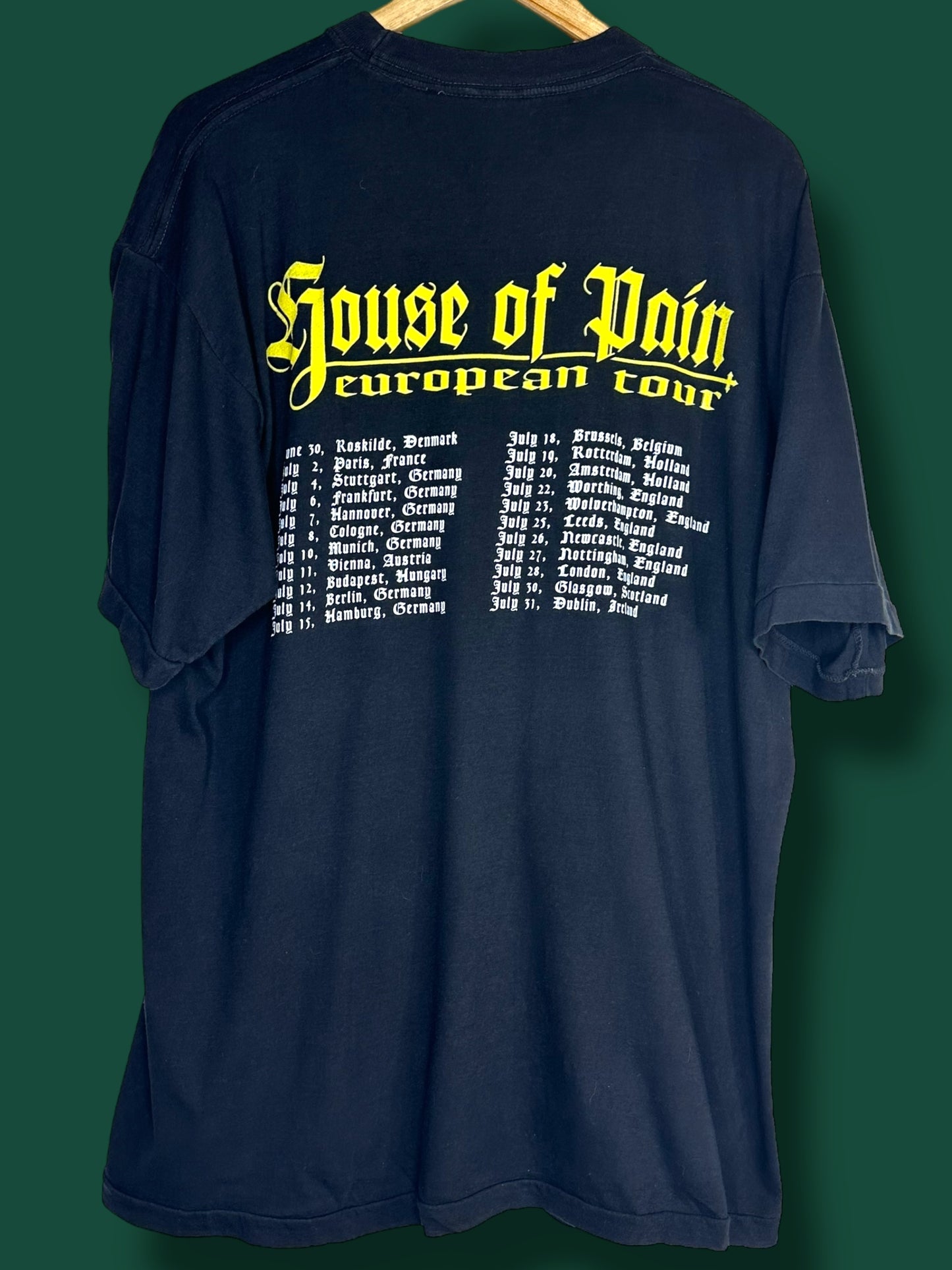 Vintage 1994 House of Pain Same As It Ever Was European Tour T-Shirt XL
