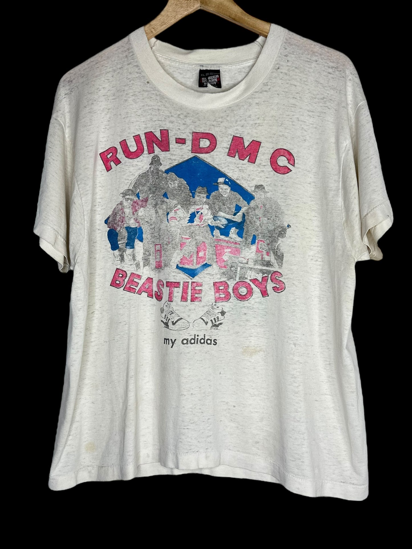 Vintage 1987 RUN DMC / Beastie Boys Together Forever Tour T-Shirt XL