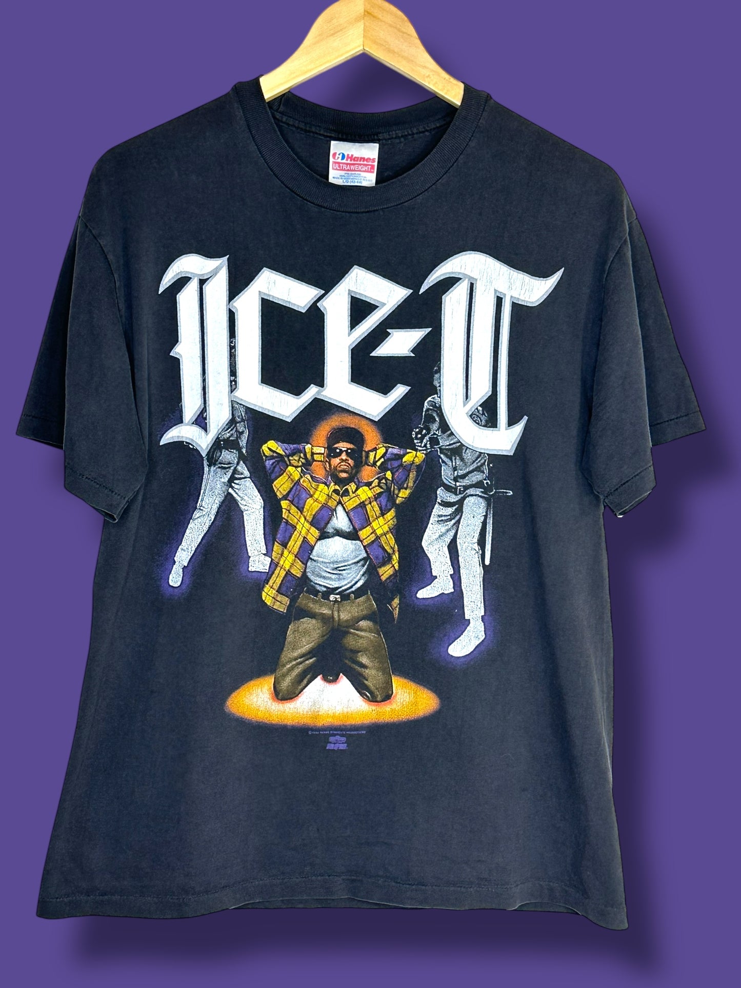 Vintage 1992 Ice-T Original Gangster T-Shirt L