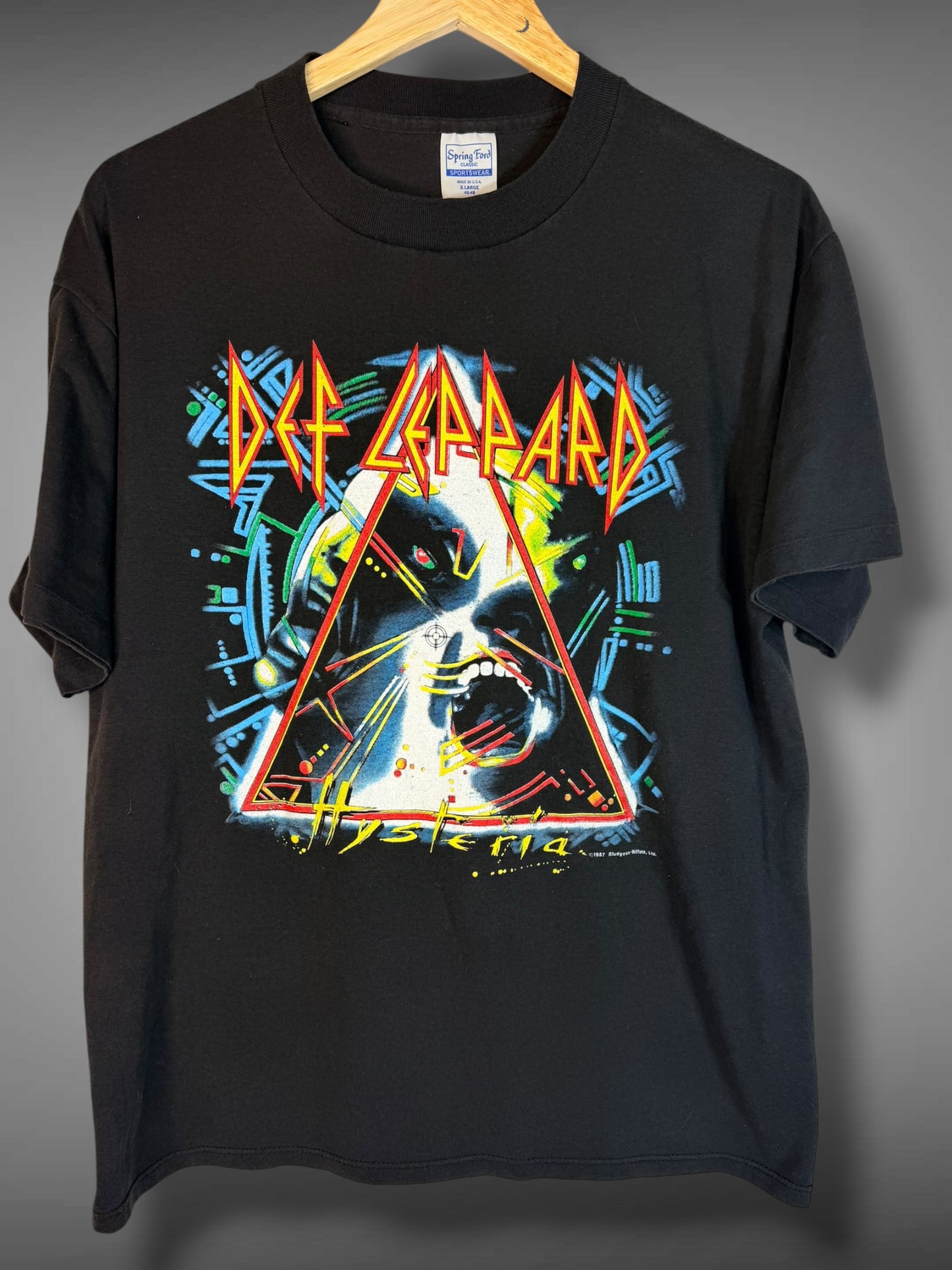 Vintage 1987 Def Leppard Hysteria Tour T-Shirt XL