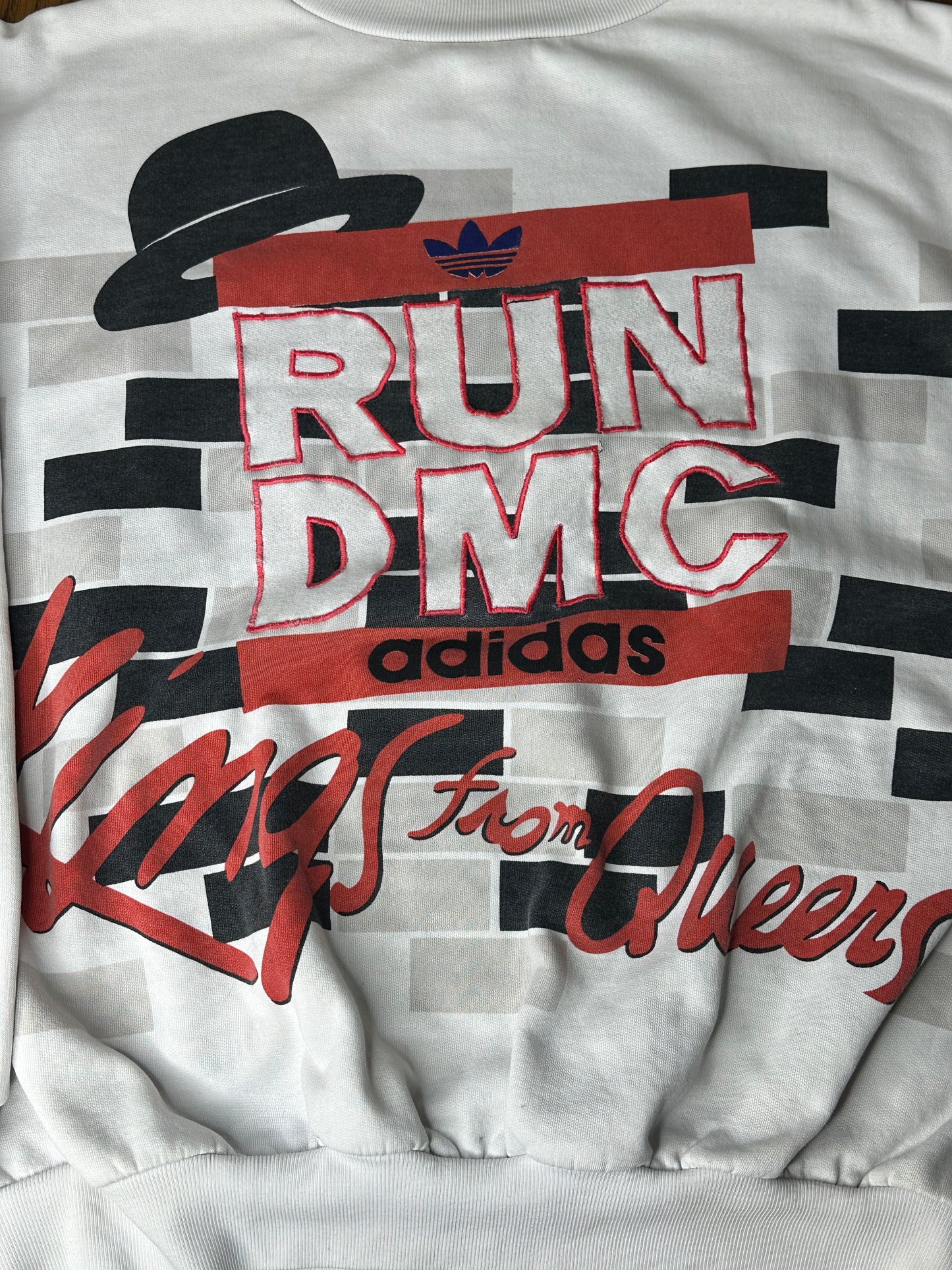 Vintage 80’s RUN DMC Adidas Kings From Queens Sweatshirt