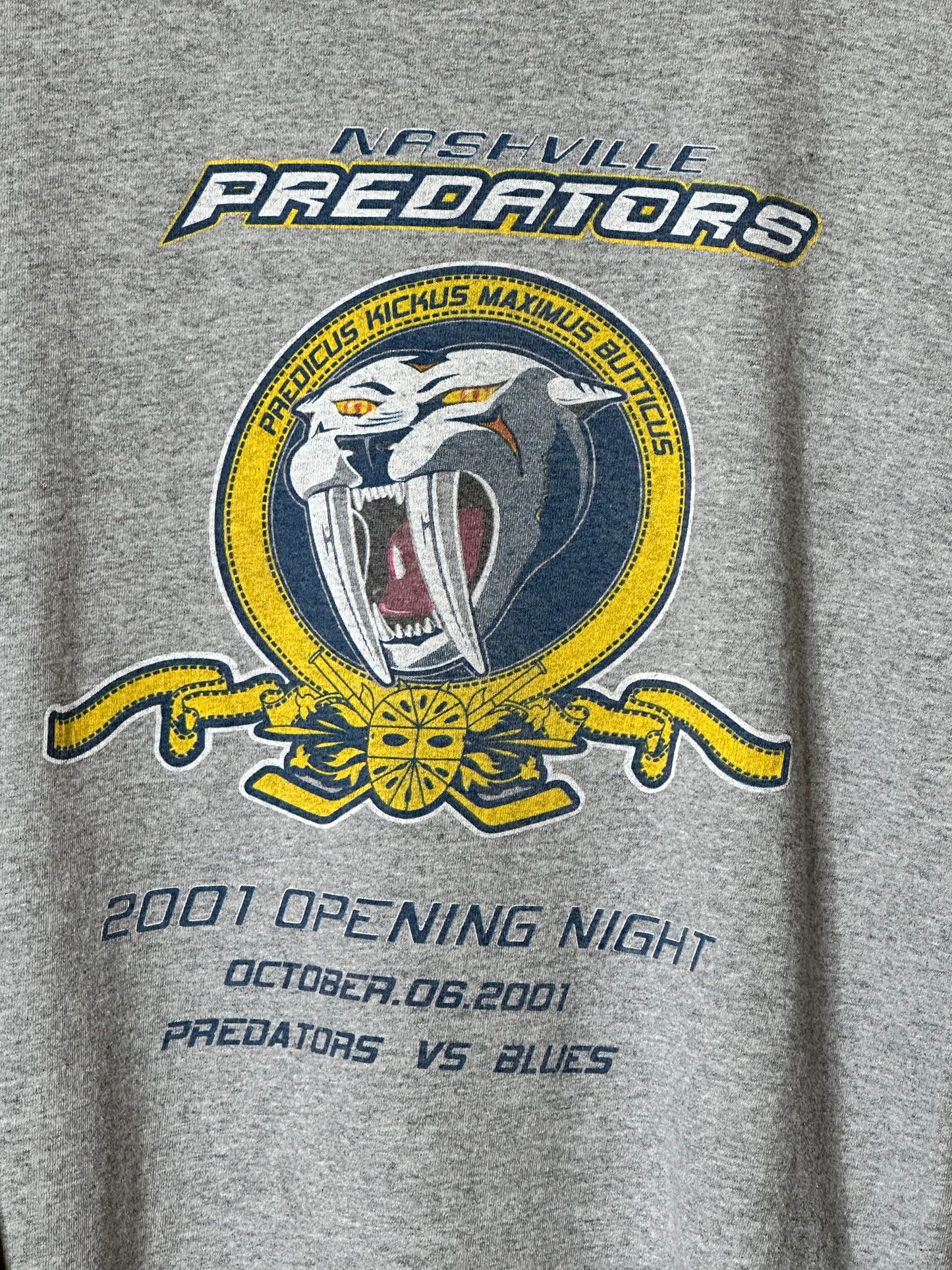 Vintage 2001 Nashville Predators Opening Night Long Sleeve XL