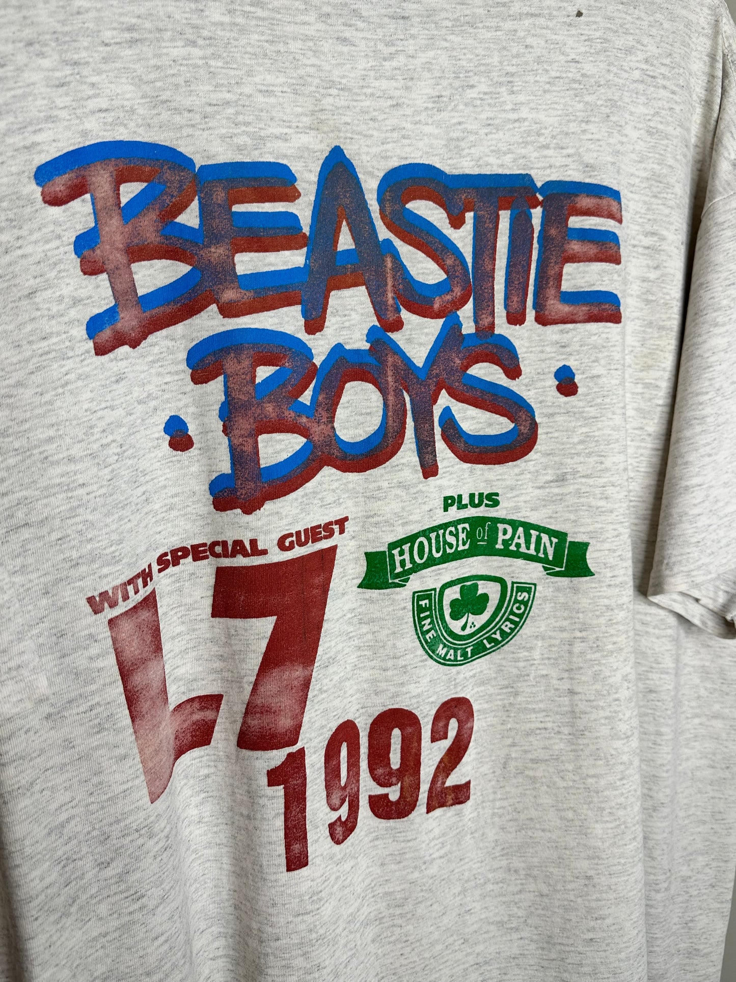 Vintage 1992 Beastie Boys T-Shirt XL (with L7 and House of Pain)