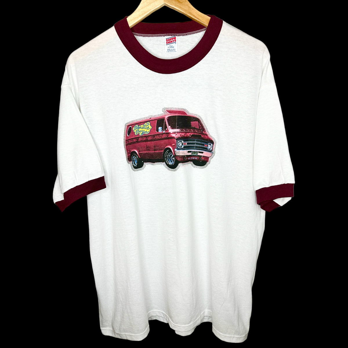 T-shirt Vintage Homme King Stampede – Motif Oiseaux/ciseaux Noir – Taille XL – Rare Et Rétro