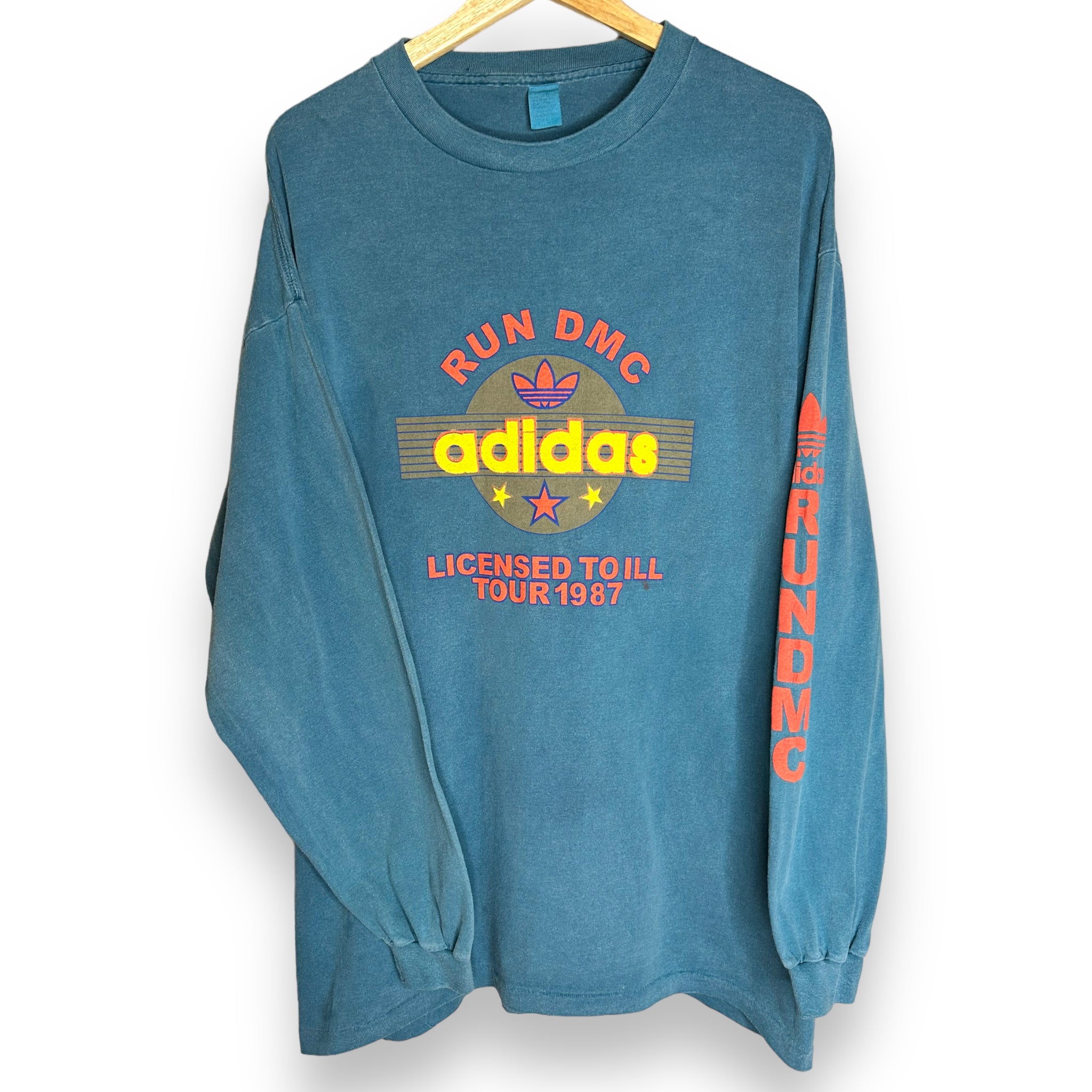 VINTAGE 1987 RUN DMC ADIDAS LONGSLEEVE T-Shirt XL – Brass Monkey