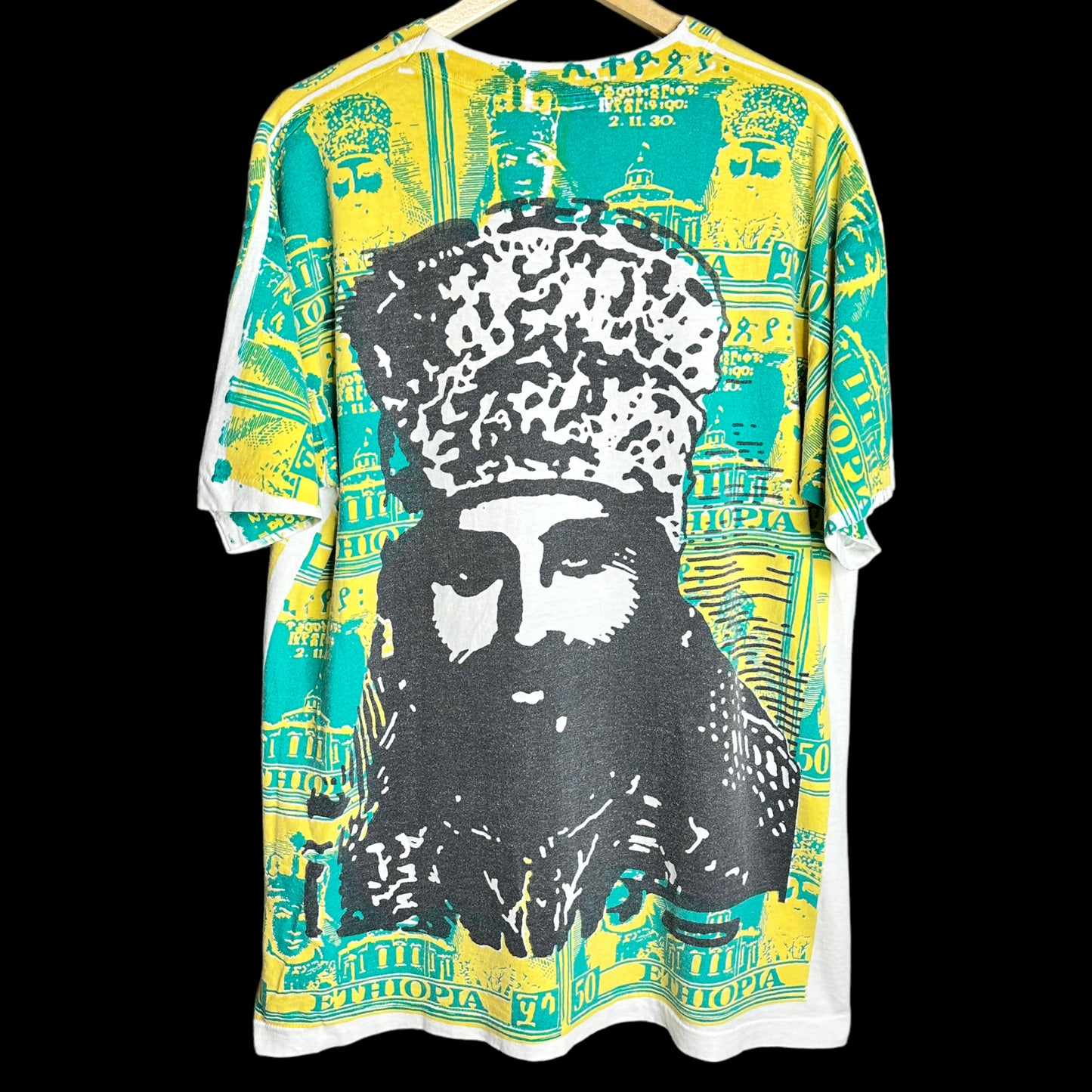 Vintage 90’s Bob Marley JAH LIVE! Ethiopia AOP T-Shirt XL