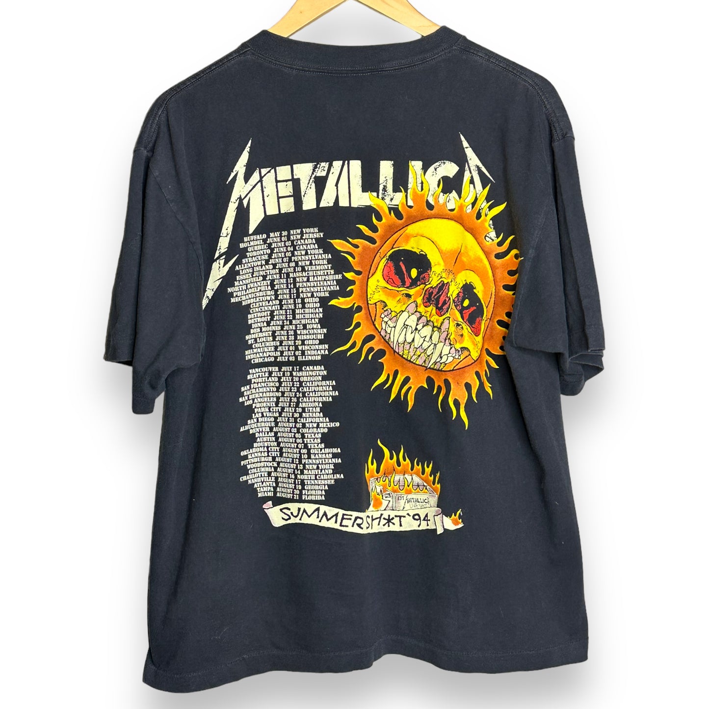 Vintage 1994 Metallica Summer Sh*t Tour T-Shirt XL