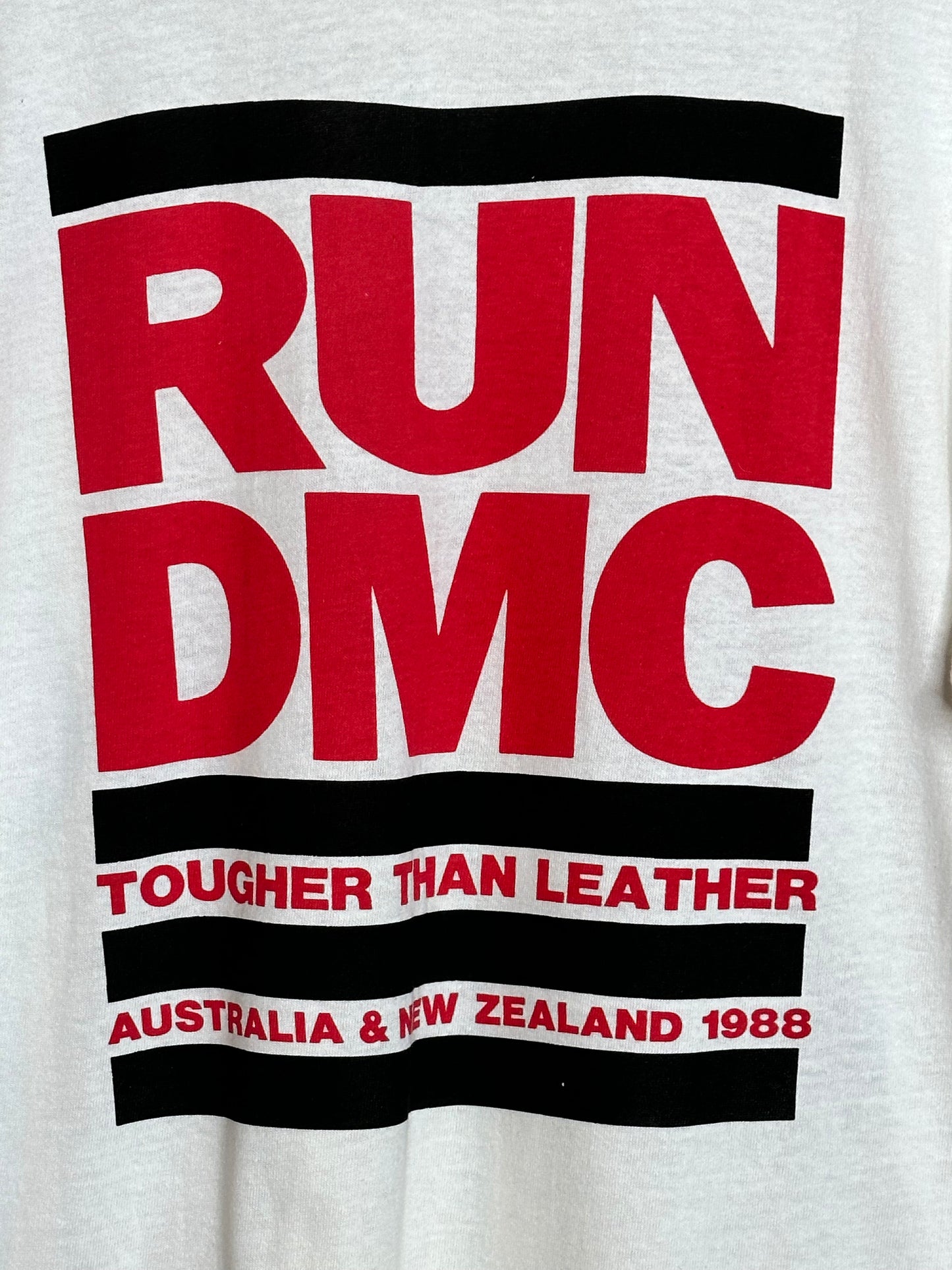 Vintage 1988 RUN-DMC Tougher Than Leather XL Rare Australia Variant