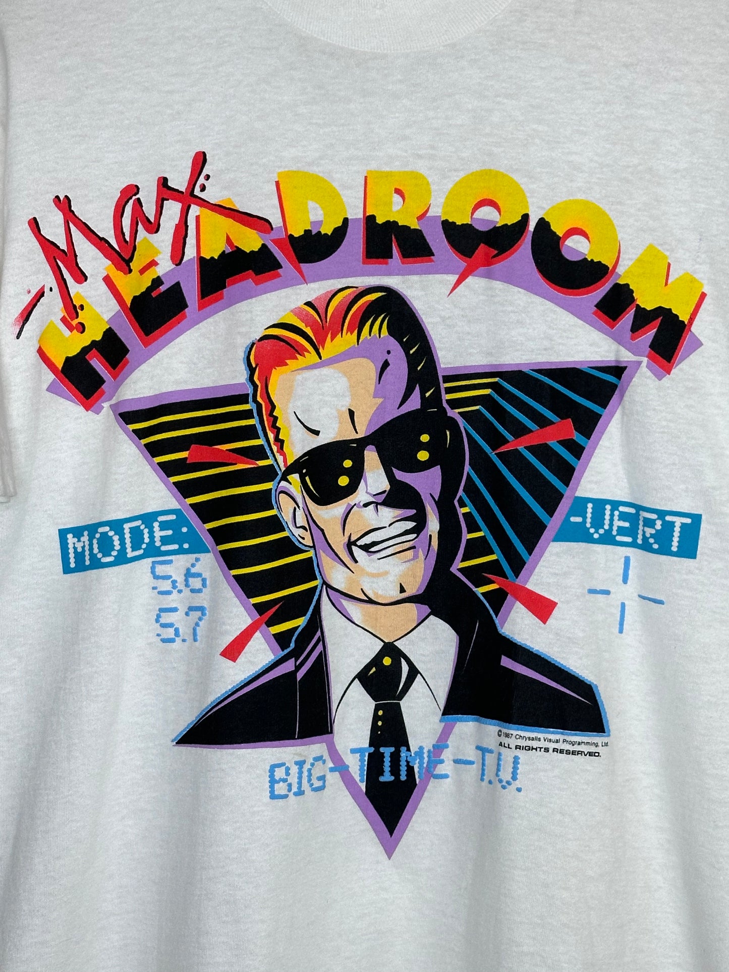 Vintage 1987 Max Headroom T-Shirt L
