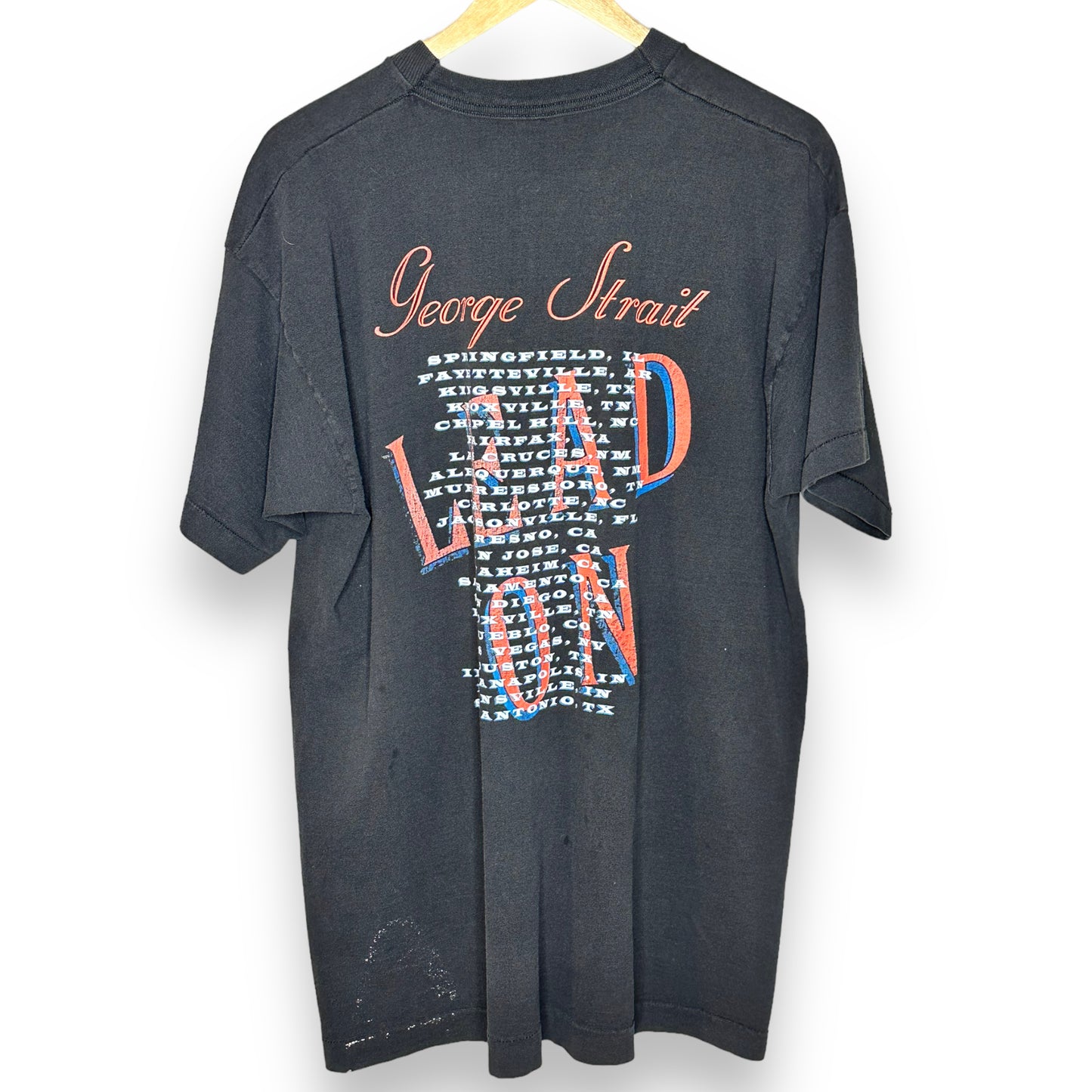 Vintage 1994 George Strait - Lead On Tour T-Shirt XL