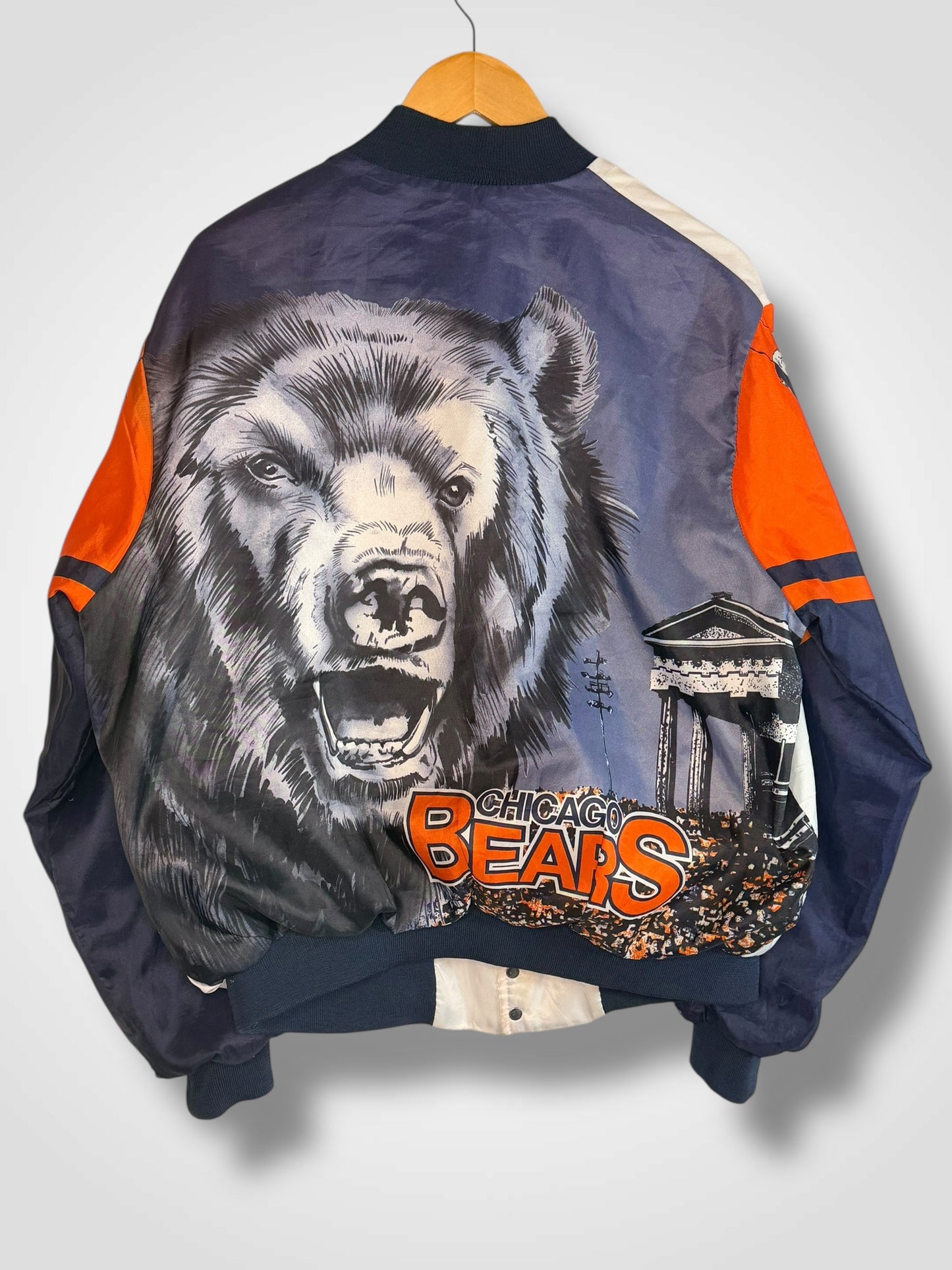 Vintage 90’s Chicago Bears Chalk Line Fanimation Jacket XL