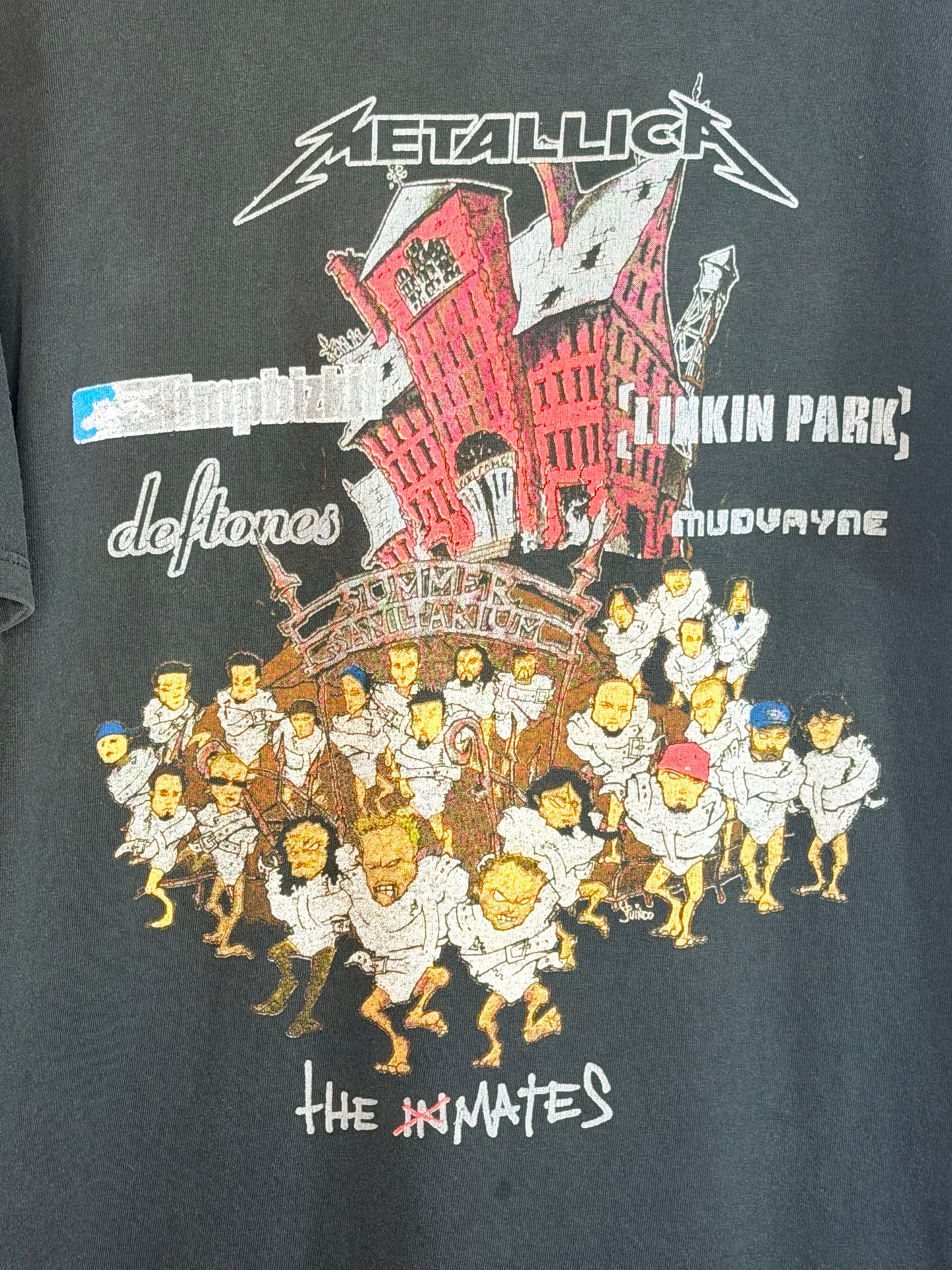 Vintage 2003 Metallica Summer Sanitarium Tour T-Shirt XL