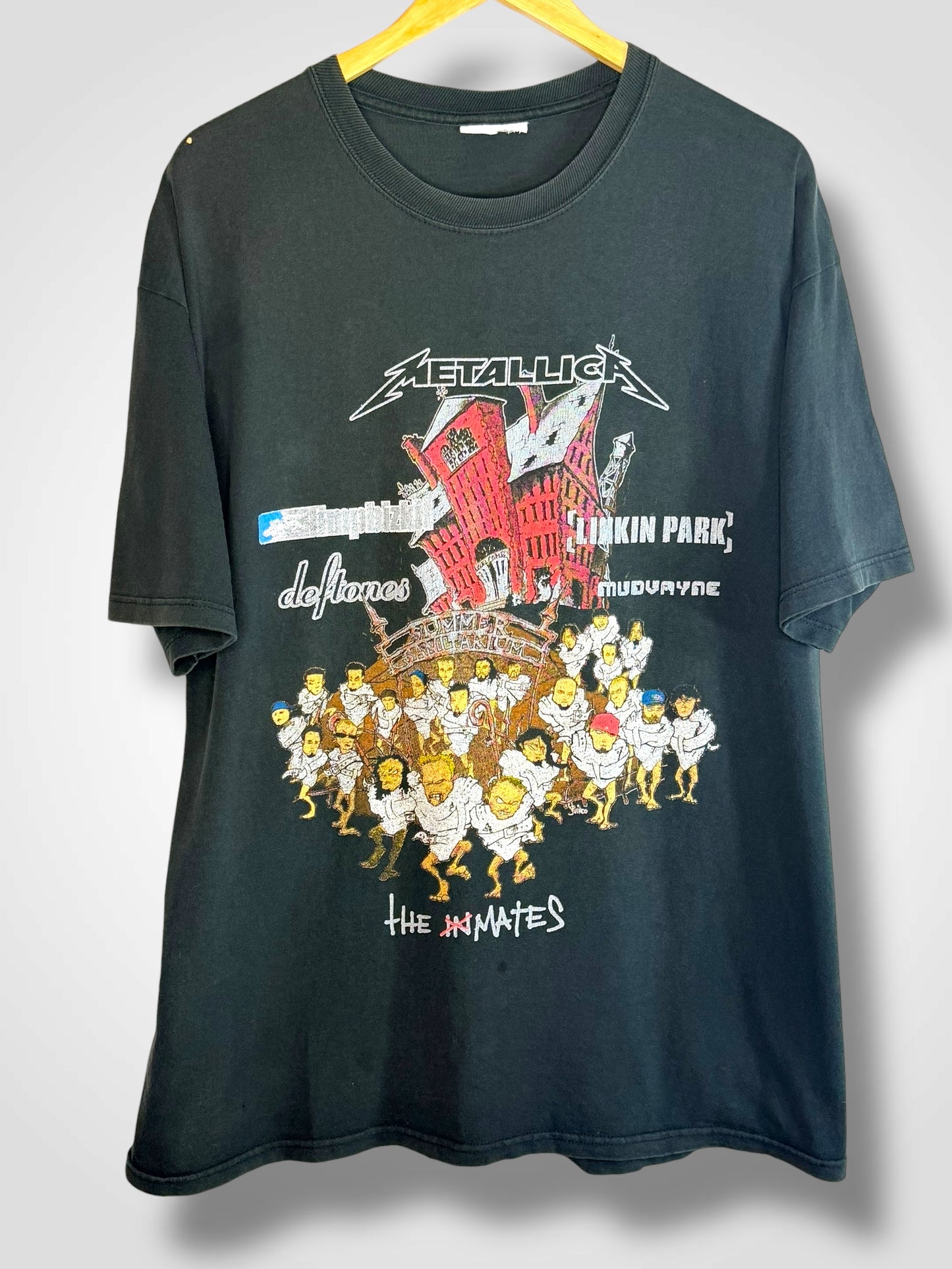 Vintage 2003 Metallica Summer Sanitarium Tour T-Shirt XL