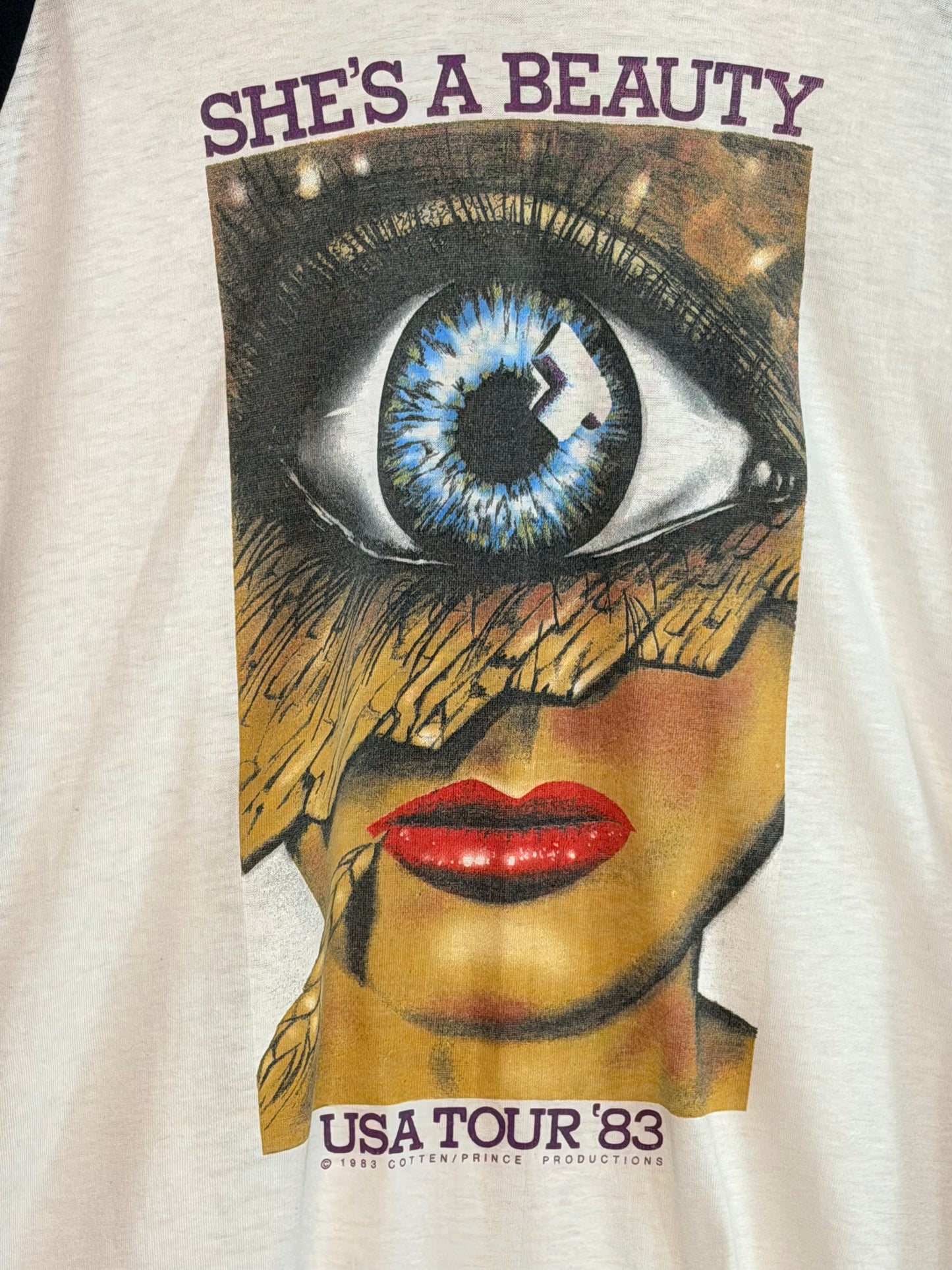 Vintage 1983 The Tubes Tour Raglan T-Shirt XL