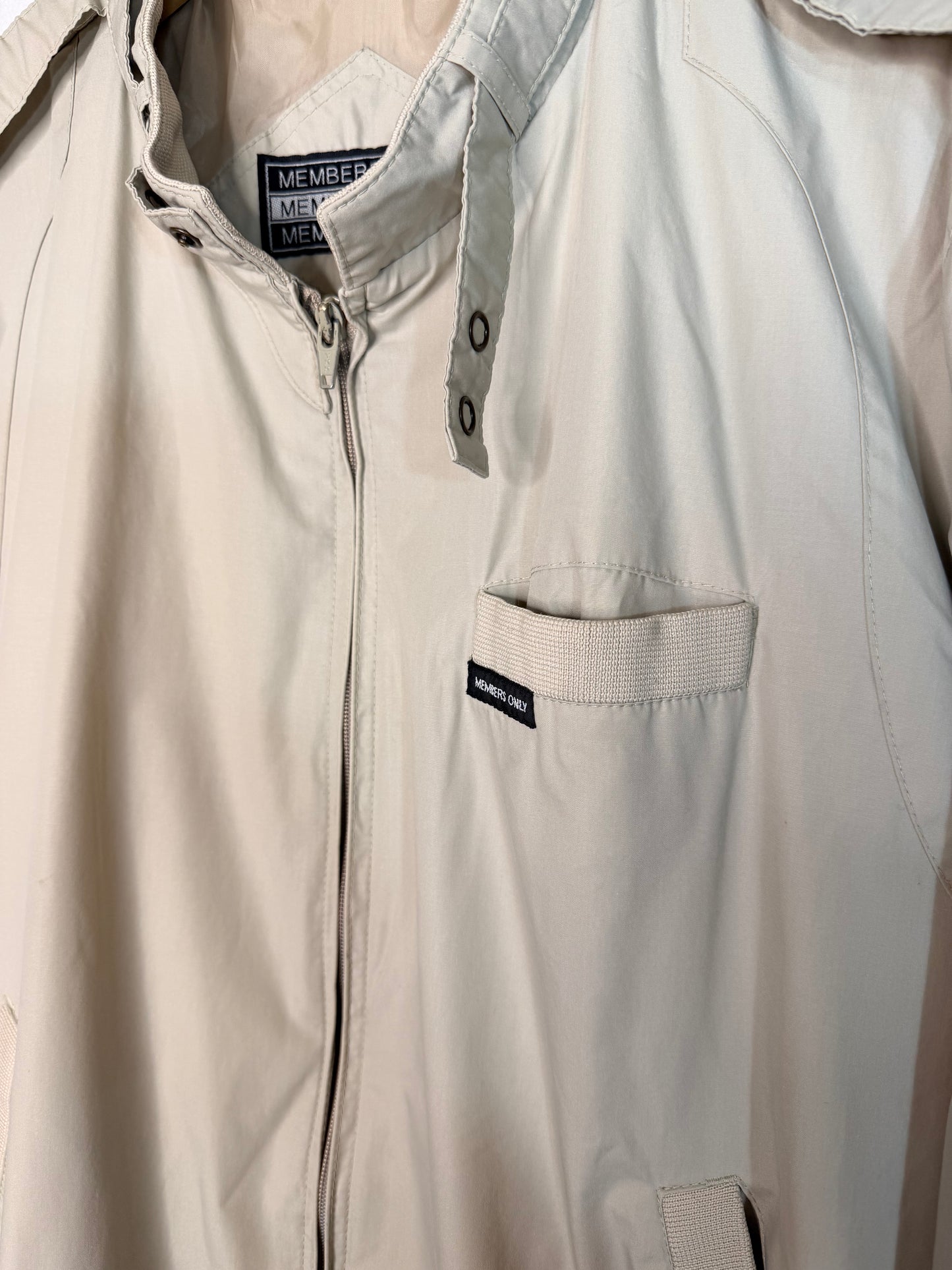 Vintage 80’s Members Only Beige Jacket 1X