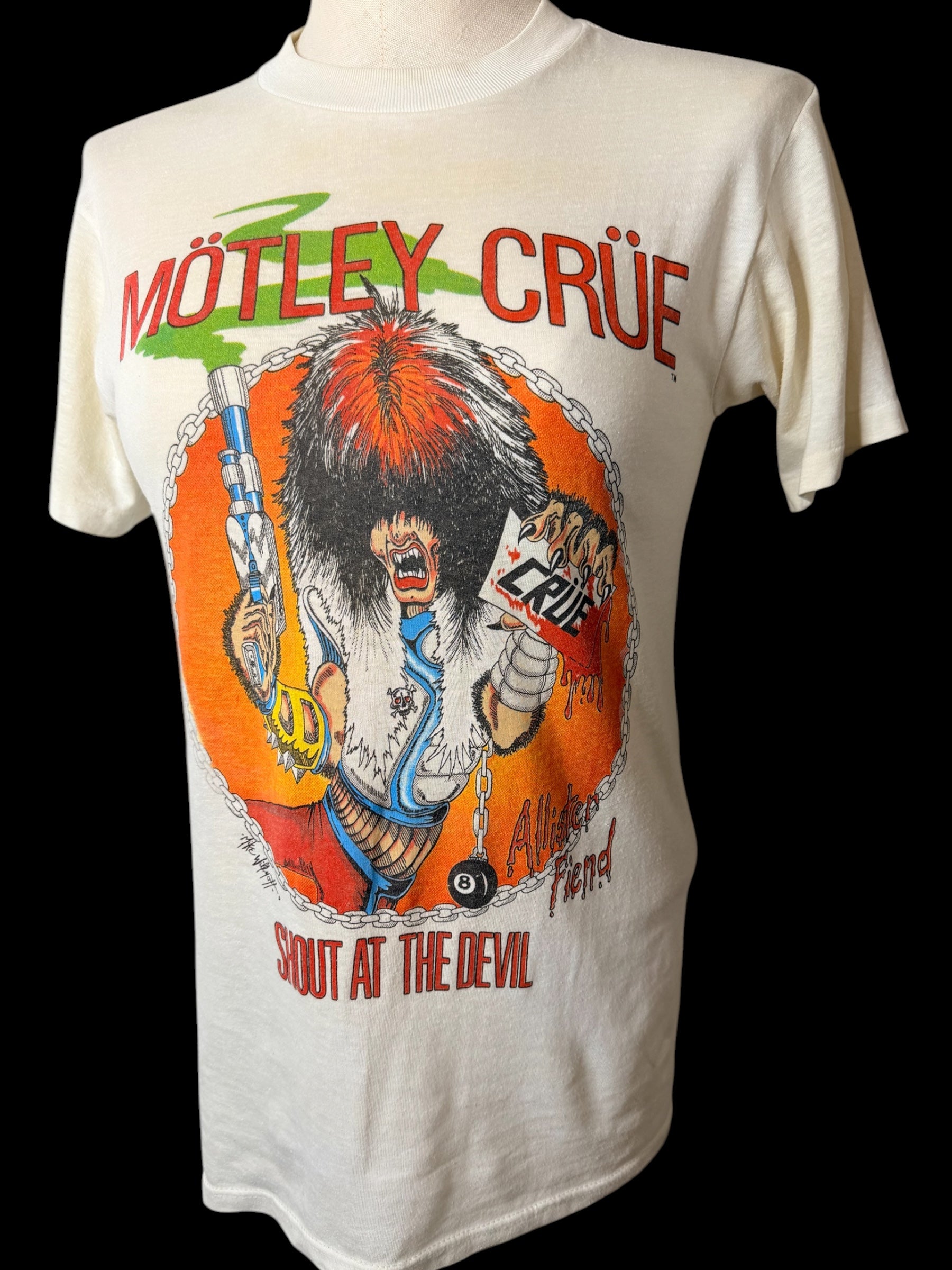 1983 Mötley Crüe Shout At The Devil T-Shirt M – Brass Monkey Vintage
