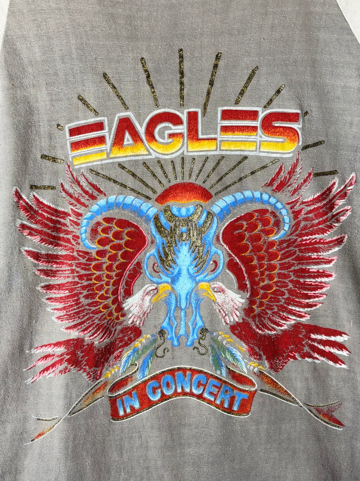 1980 Eagles The Long Run Tour Raglan T-Shirt L