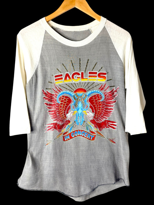 1980 Eagles The Long Run Tour Raglan T-Shirt L