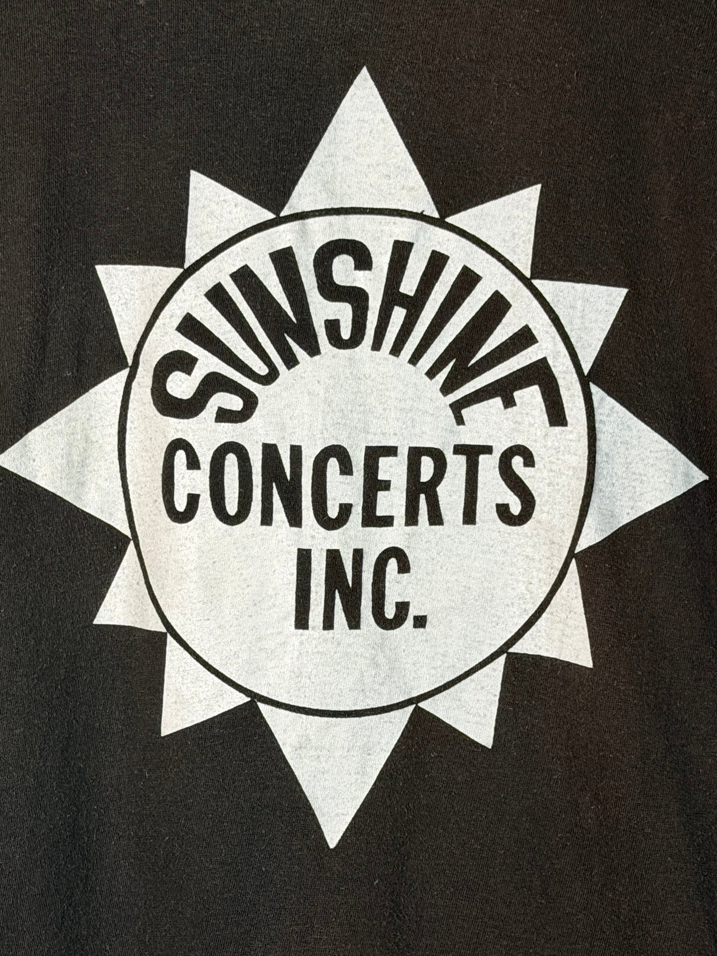 1974 Bachman Turner Overdrive & Bob Seger / Sunshine Concerts Tee L