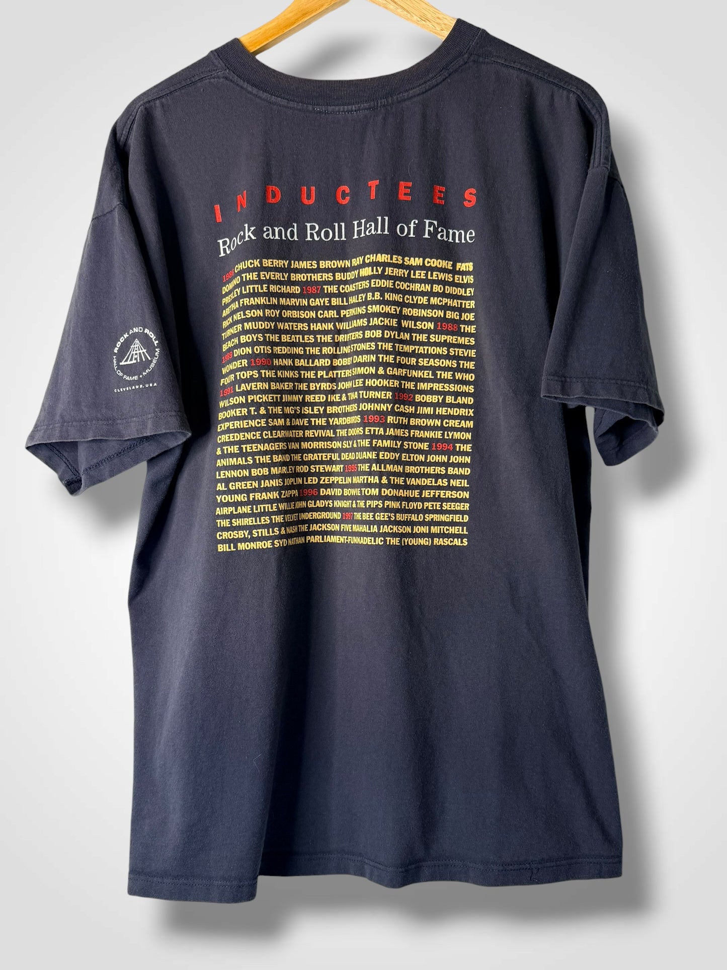 Vintage 1997 Rock and Roll Hall of Fame Inductees T-Shirt XL