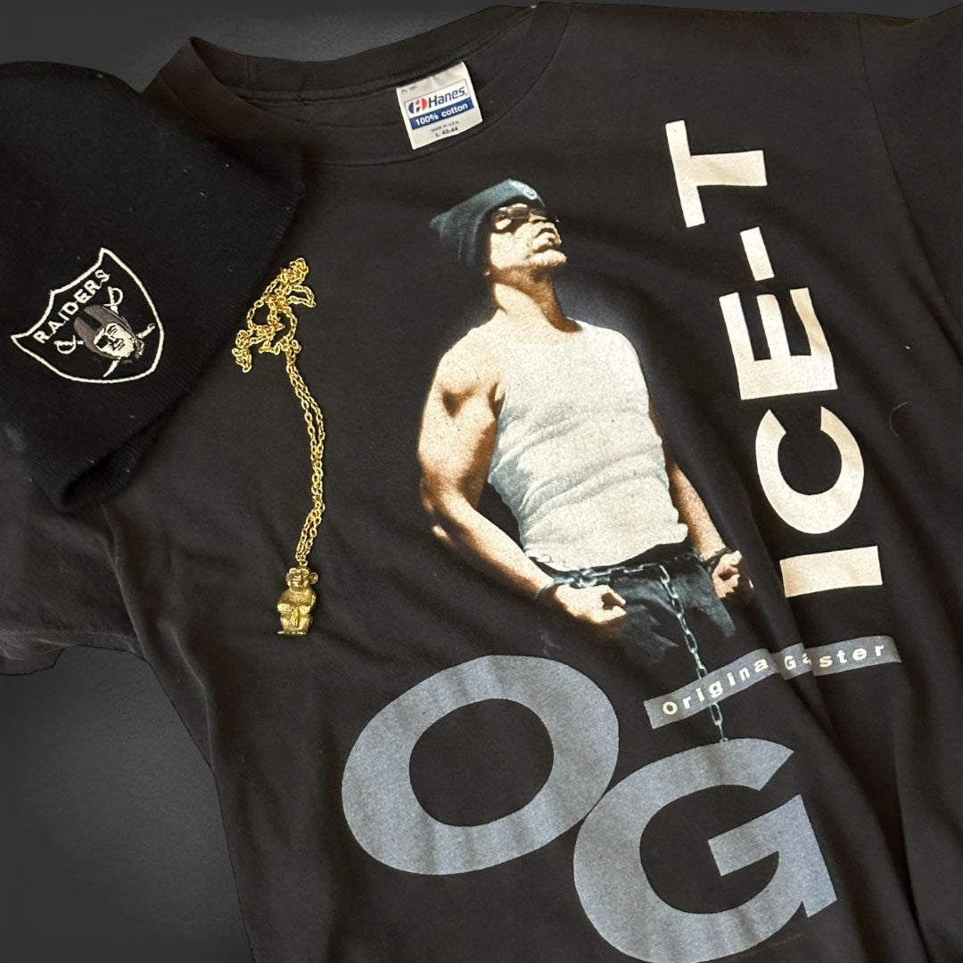 Vintage 1991 ICE-T Original Gangster T-Shirt L