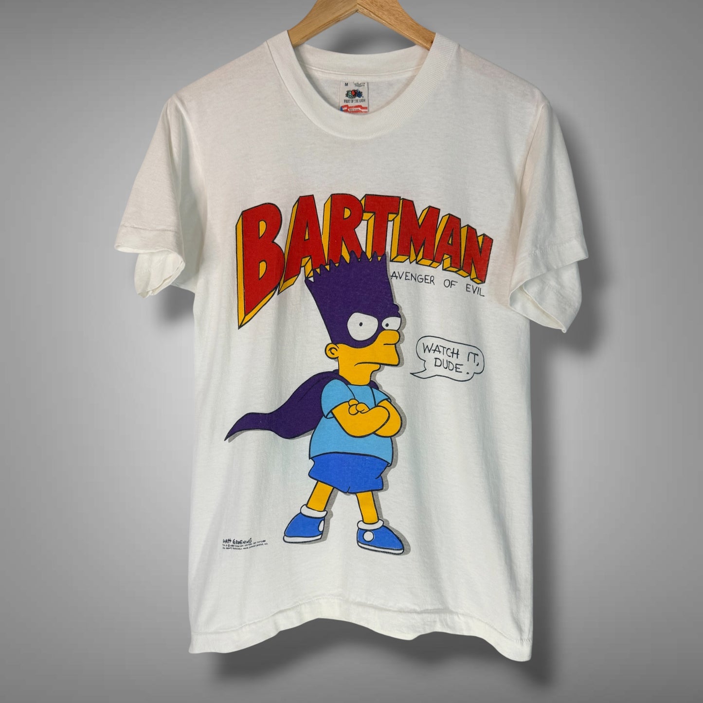 Vintage 1989 Bart Simpson Bartman T-Shirt M