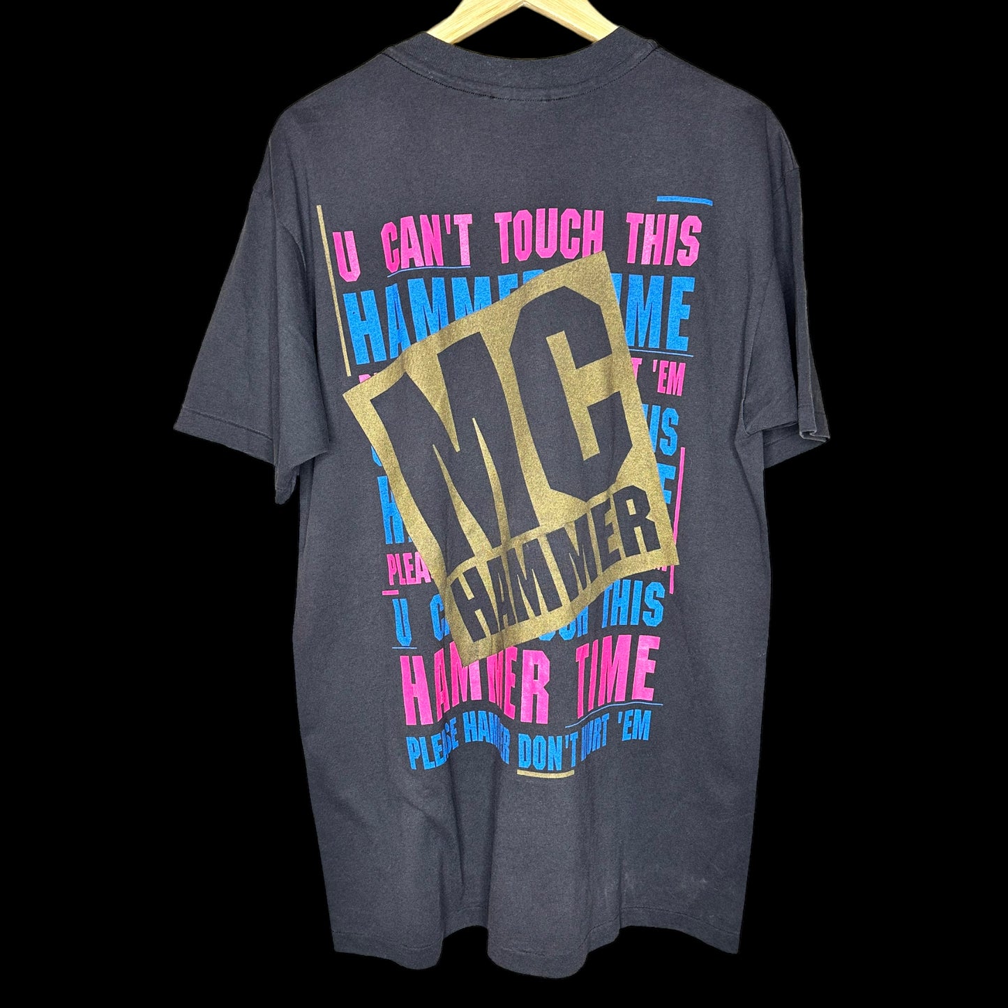 Vintage 1990 MC HAMMER Hammer Time t-shirt XL