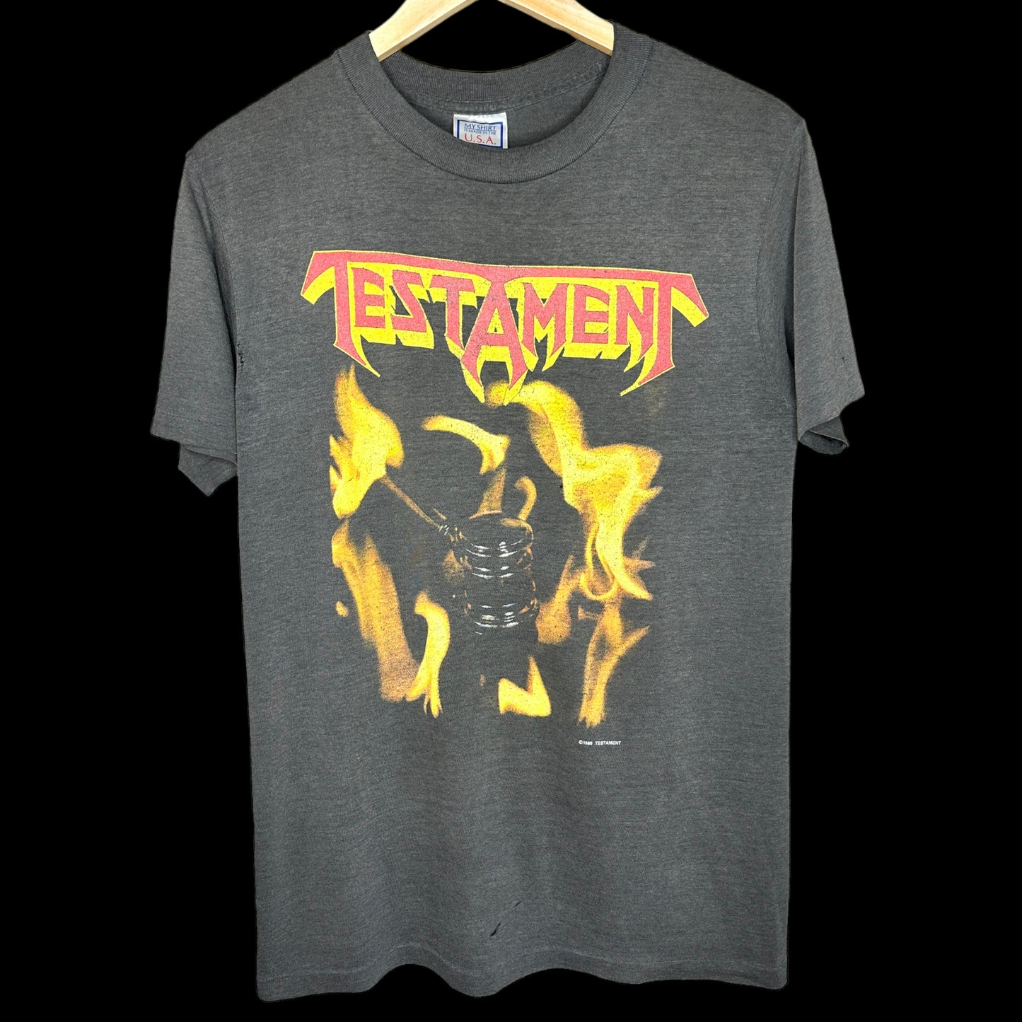 Vintage 1988 TESTAMENT Trial By Fire t-shirt L